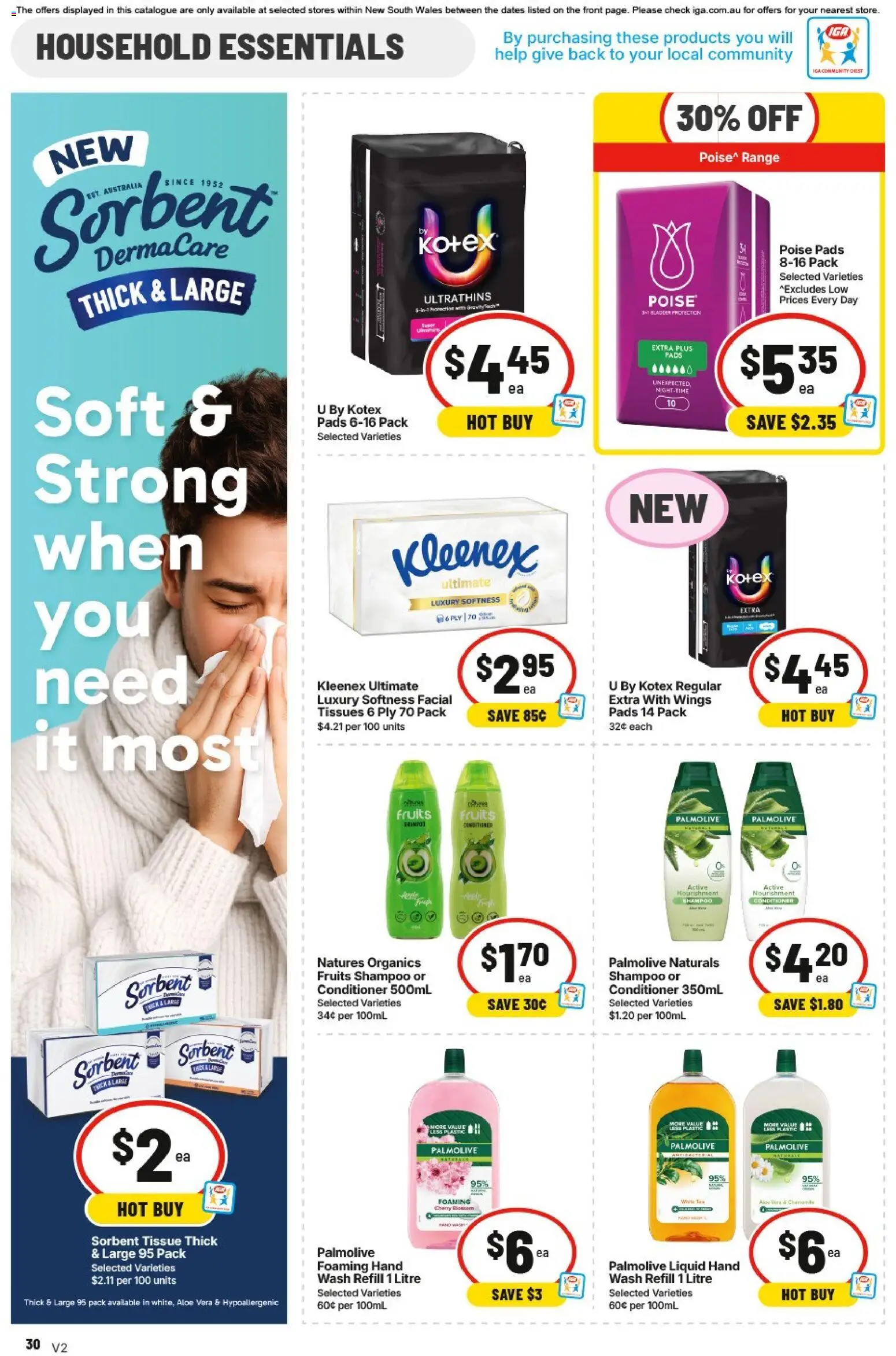 IGA catalogue - valid from 05/08/2026 | Page: 27 | Products: Household, Shampoo, Conditioner, Tissues