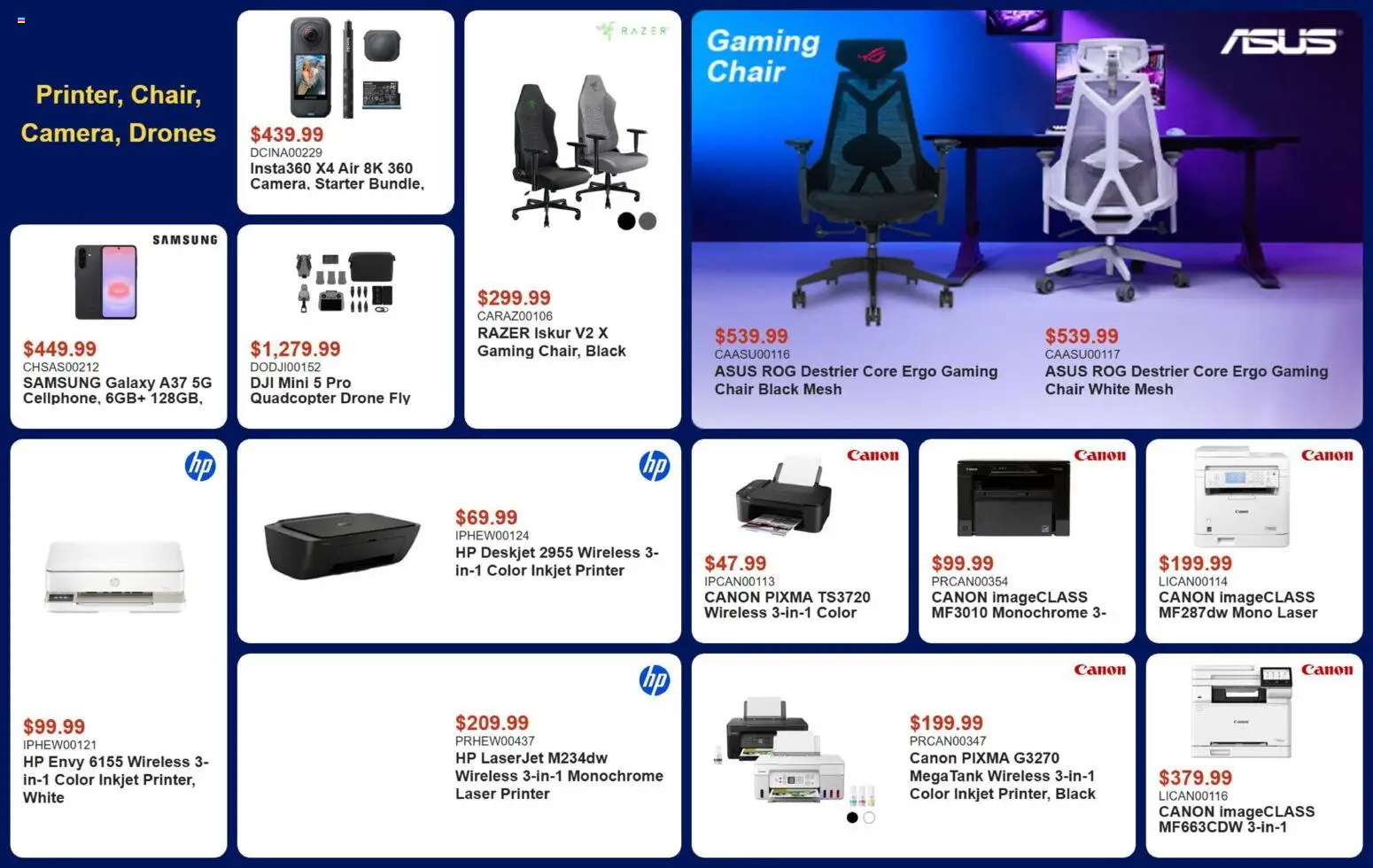 Canada Computers flyer valid from Sep 4, 2026 | Page: 12 | Products: Printer, Chair