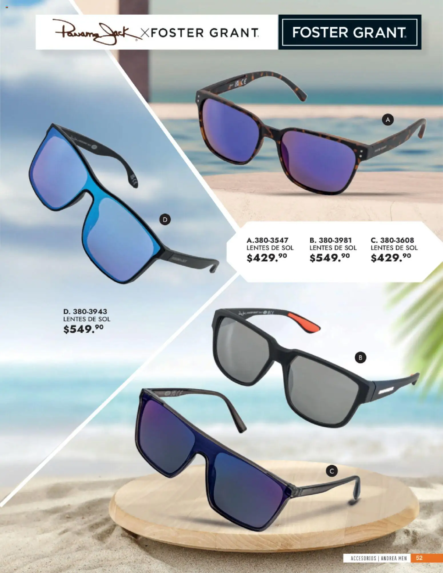 Nuevas ofertas de Andrea válidas en toda la República Mexicana desde el 24/05/2026. ¡Encuentra las mejores ofertas en Andrea catálogo Accesorios para todos! | Página: 52 | Productos: Lentes, Lentes de sol