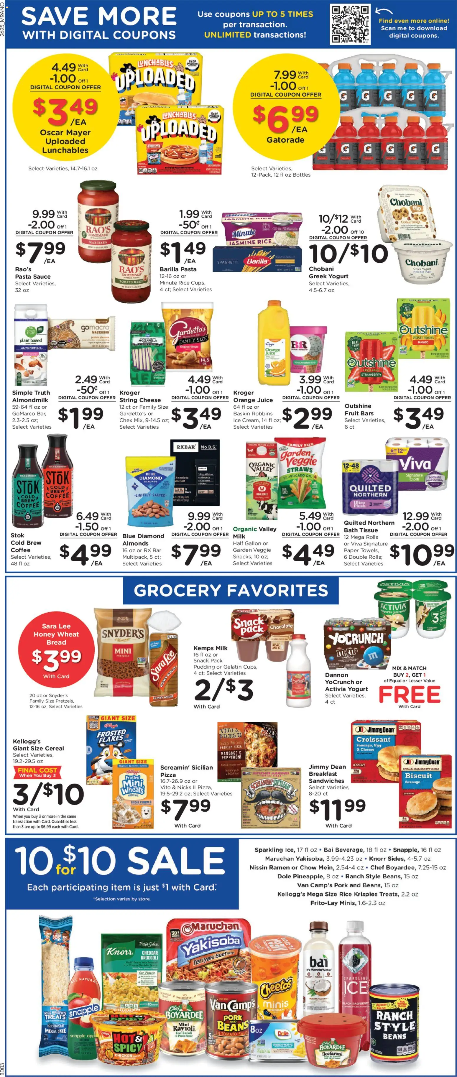 Mariano's Weekly Ad - valid from 07/22/2026 | Page: 9 | Products: Pizza, Avocado, Salt, Raspberry