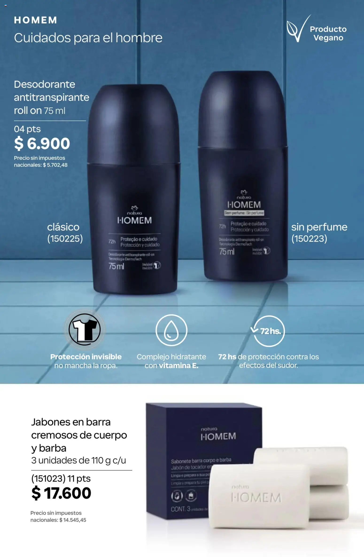 Catálogo Natura Ciclo 13 │ válido desde el 02/09/2026 | Página: 133 | Productos: Perfume, Jabón, Desodorante, Antitranspirante