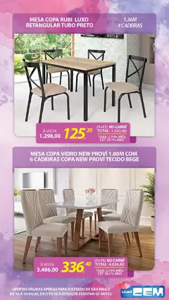 Lojas Cem - Ofertas atuais - Pré-Visualização do folheto da loja Lojas Cem, válido de 18.05.2026 | Página: 86 | Produtos: Mesa, Copa, Tecido, Carne