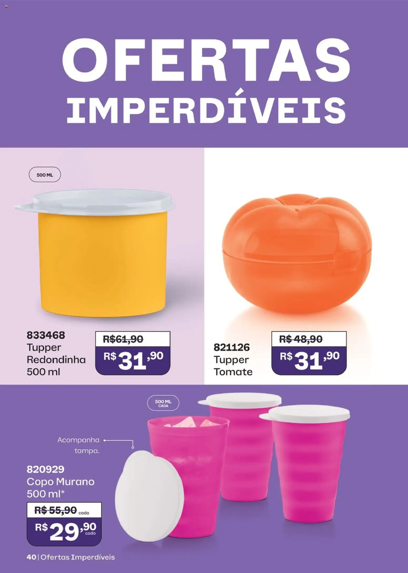 Tupperware Folheto - válido de 01/10/2026 | Página: 40 | Produtos: Tomate