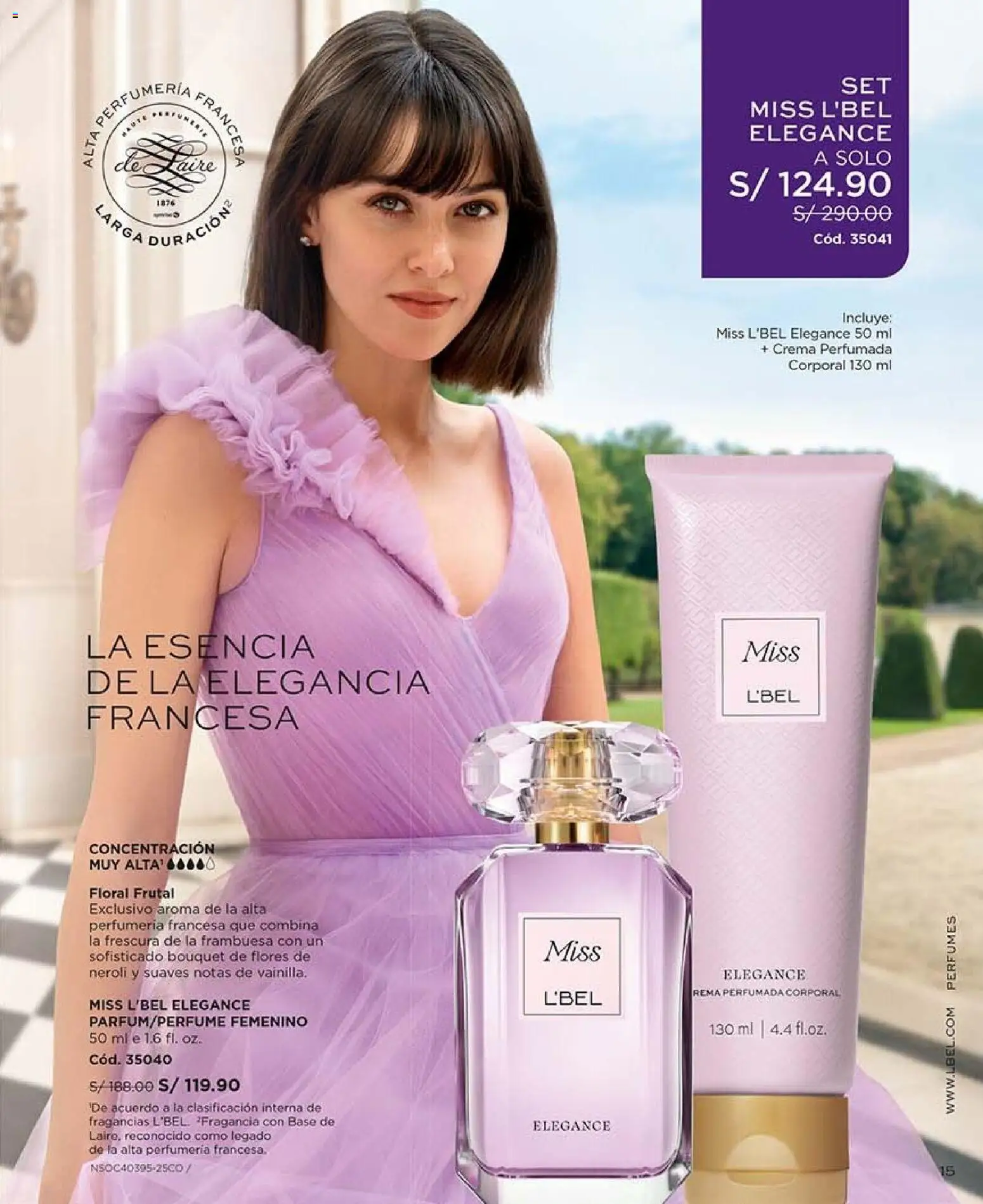 Catálogo L'Bel válido desde 03/10/2026 | Página: 15 | Productos: Perfumes, Crema, Flores, Fragancia