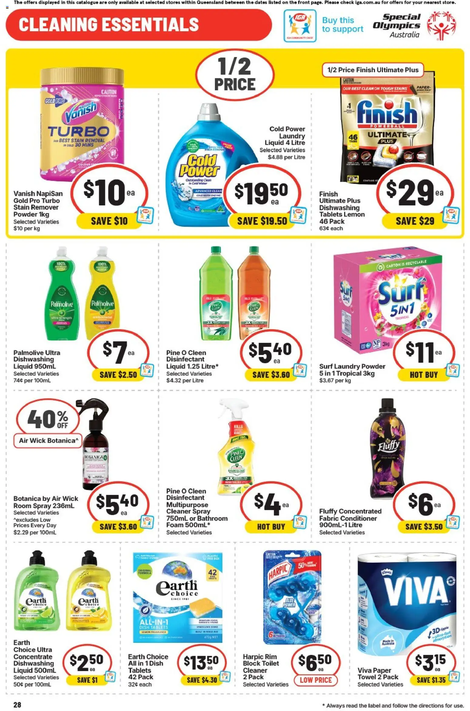 IGA catalogue - valid from 06.05.2026 | Page: 29 | Products: Toilet, Conditioner, Stain remover, Multipurpose