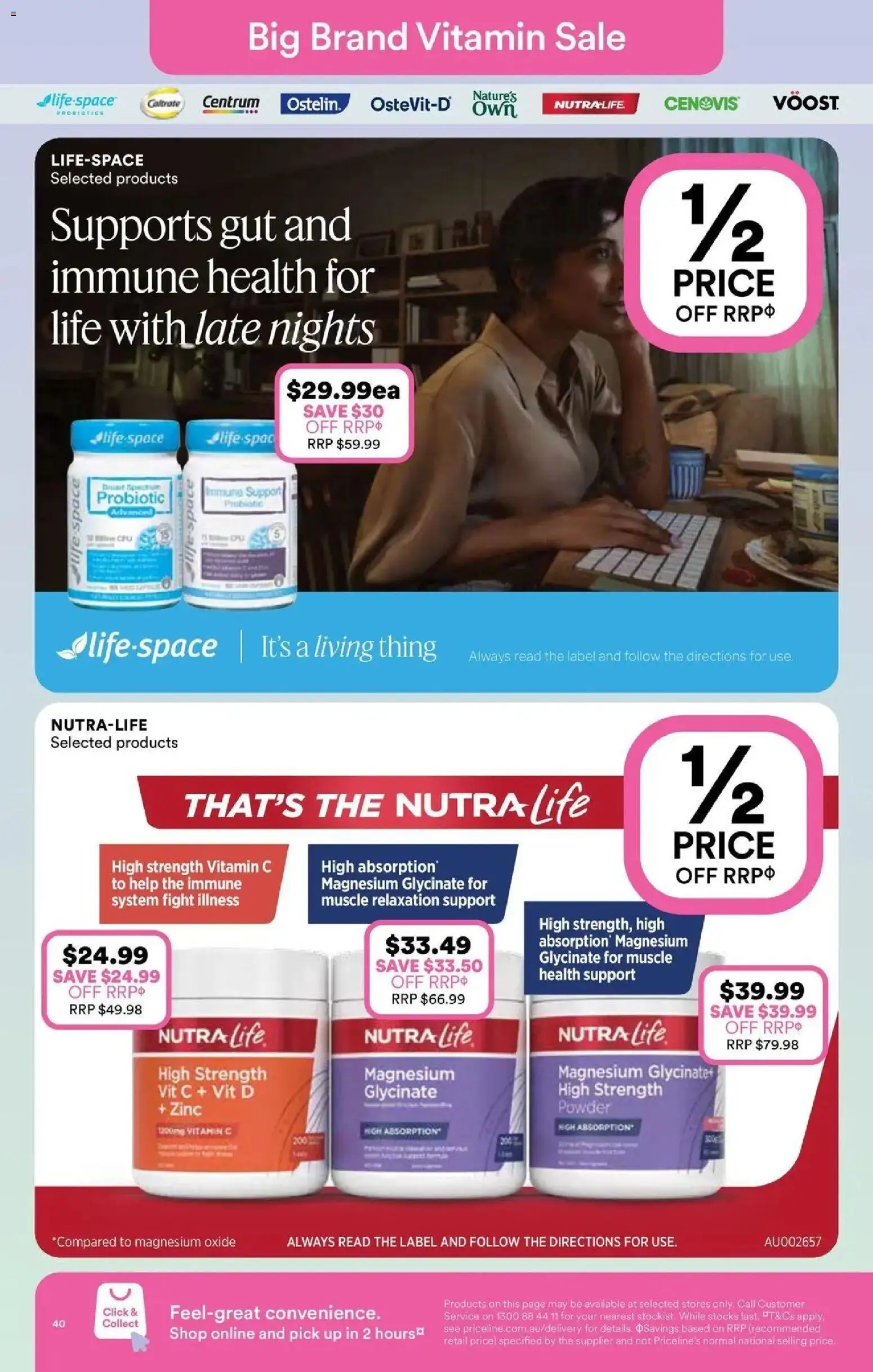 Priceline Pharmacy catalogue - valid from 13/08/2026 | Page: 40 | Products: Powder, Probiotics, Vitamin, Zinc