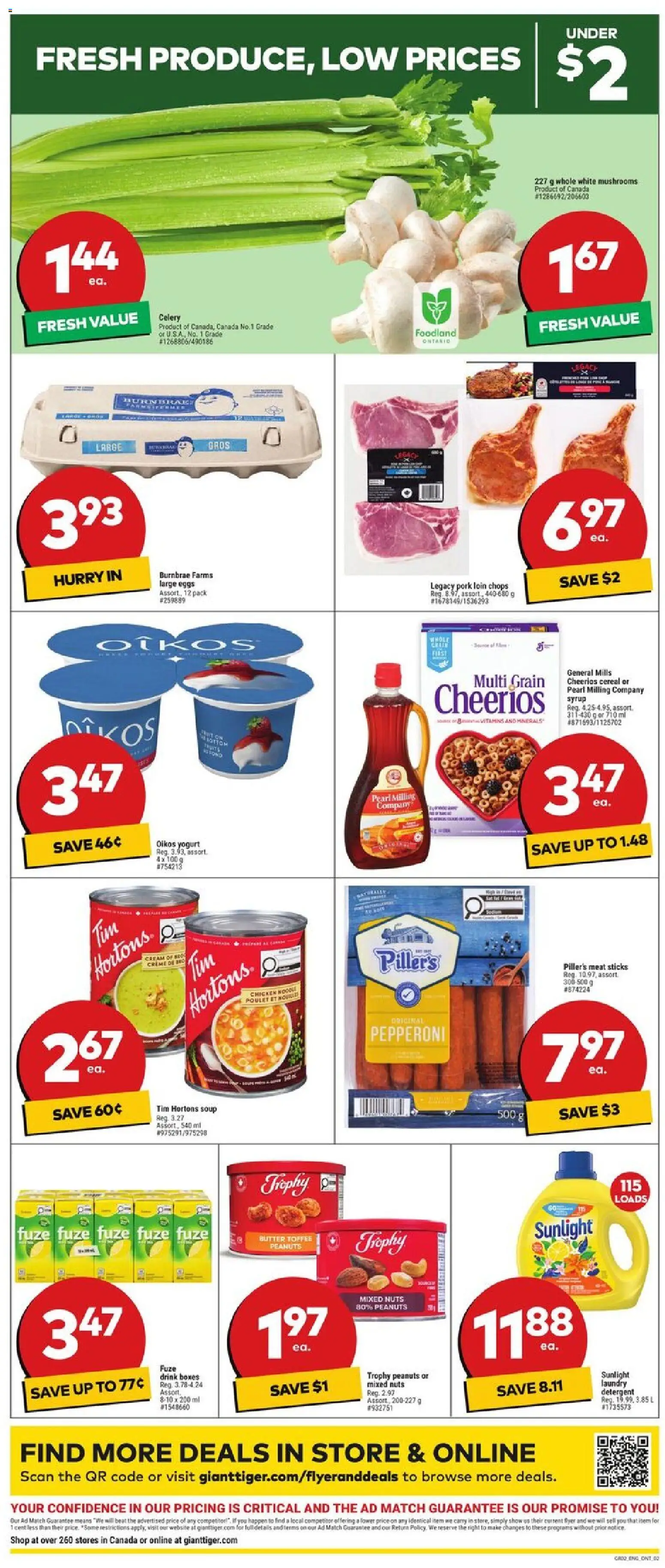 Giant Tiger flyer valid from Aug 12, 2026 | Page: 2 | Products: Nuts, Butter, Chicken, Pork