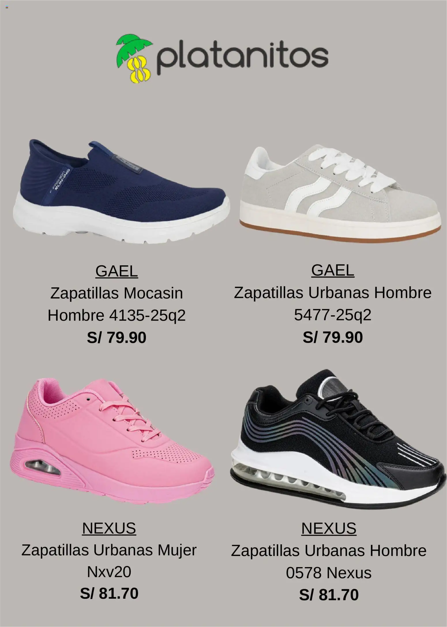 Catálogo Platanitos válido desde 19/08/2026 | Página: 4 | Productos: Zapatillas