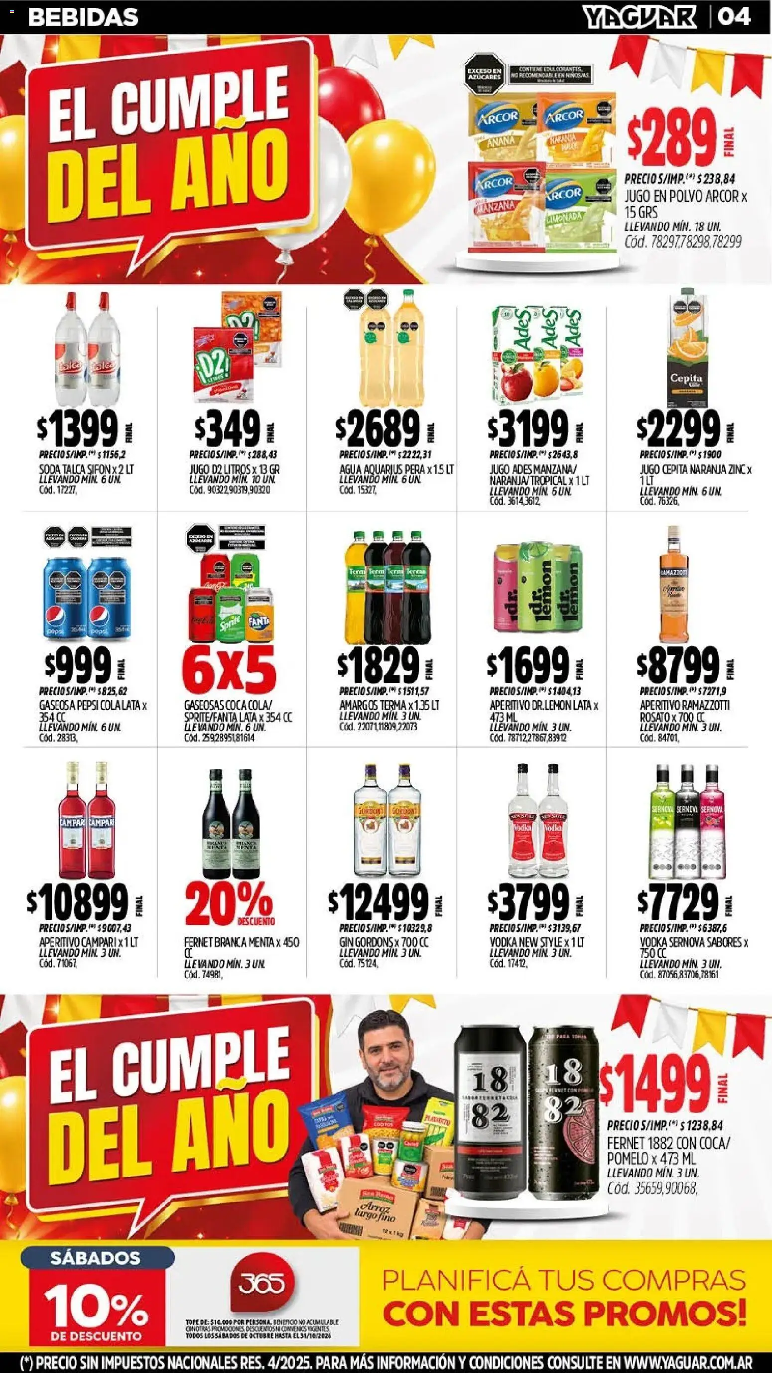 Yaguar - Oferta Semanal Mendoza │ válido desde el 26/10/2026 | Página: 6