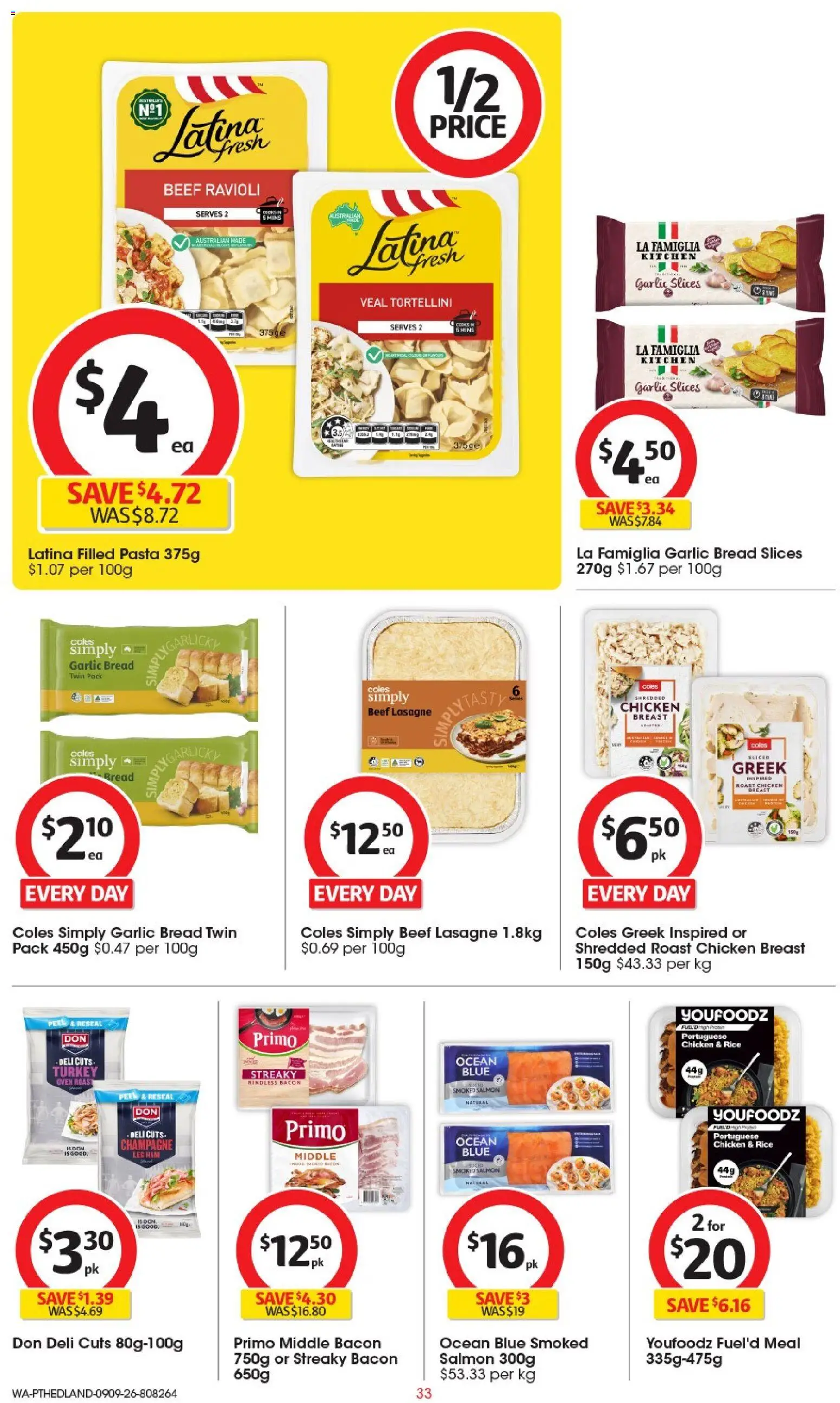 Coles catalogue - valid from 09/09/2026 | Page: 33 | Products: Yogurt, Protein powder, Sugar, Moccona