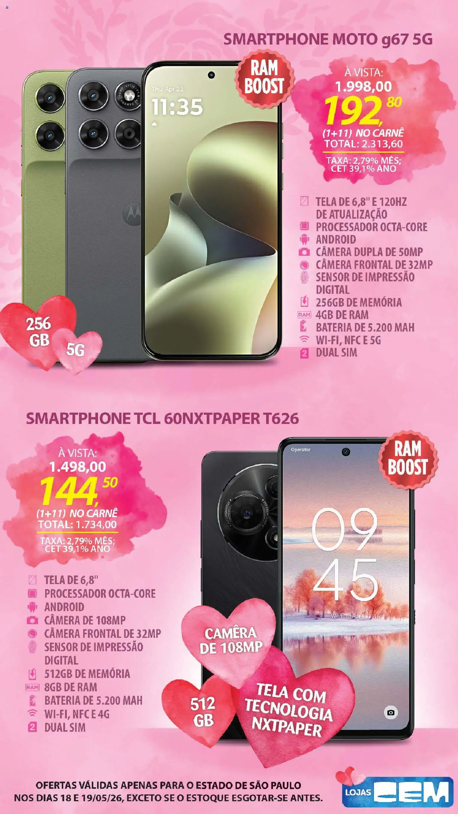 Lojas Cem - Ofertas atuais de 18/05/2026 ? Não perca as melhores promoções! | Brasil