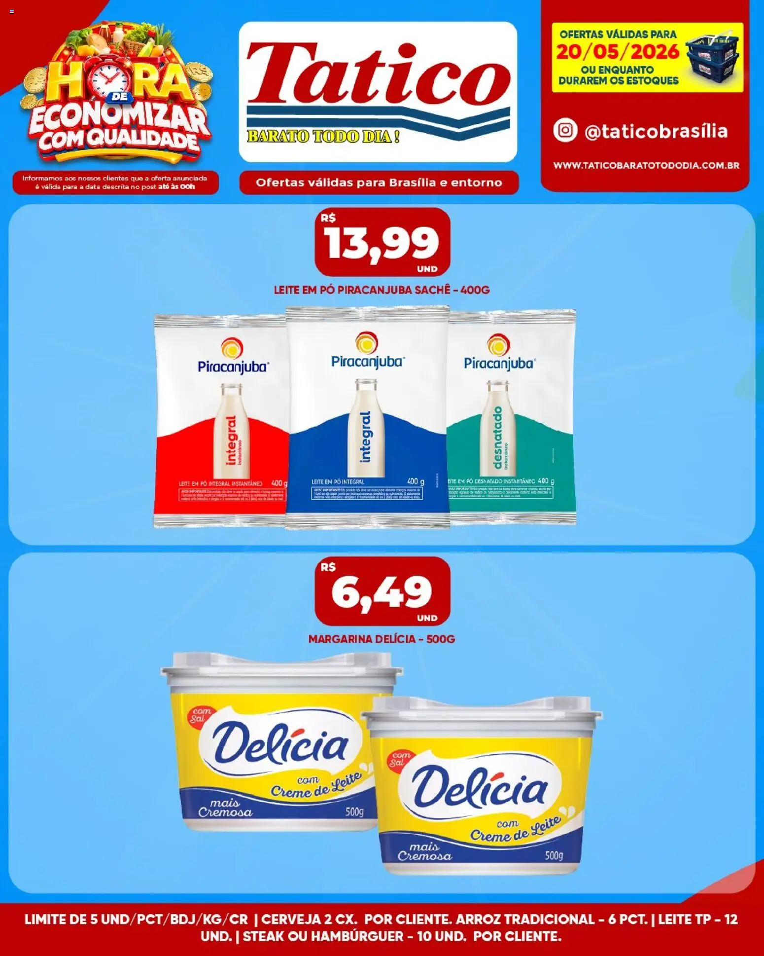 Tatico Folheto - válido de 20.05.2026 | Página: 9 | Produtos: Cerveja, Creme, Creme de leite, Leite em pó