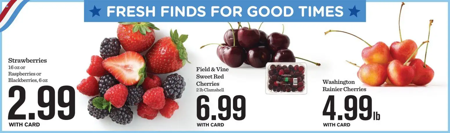 Mariano's Weekly Ad - valid from 07/01/2026 | Page: 12 | Products: Cherries, Strawberries
