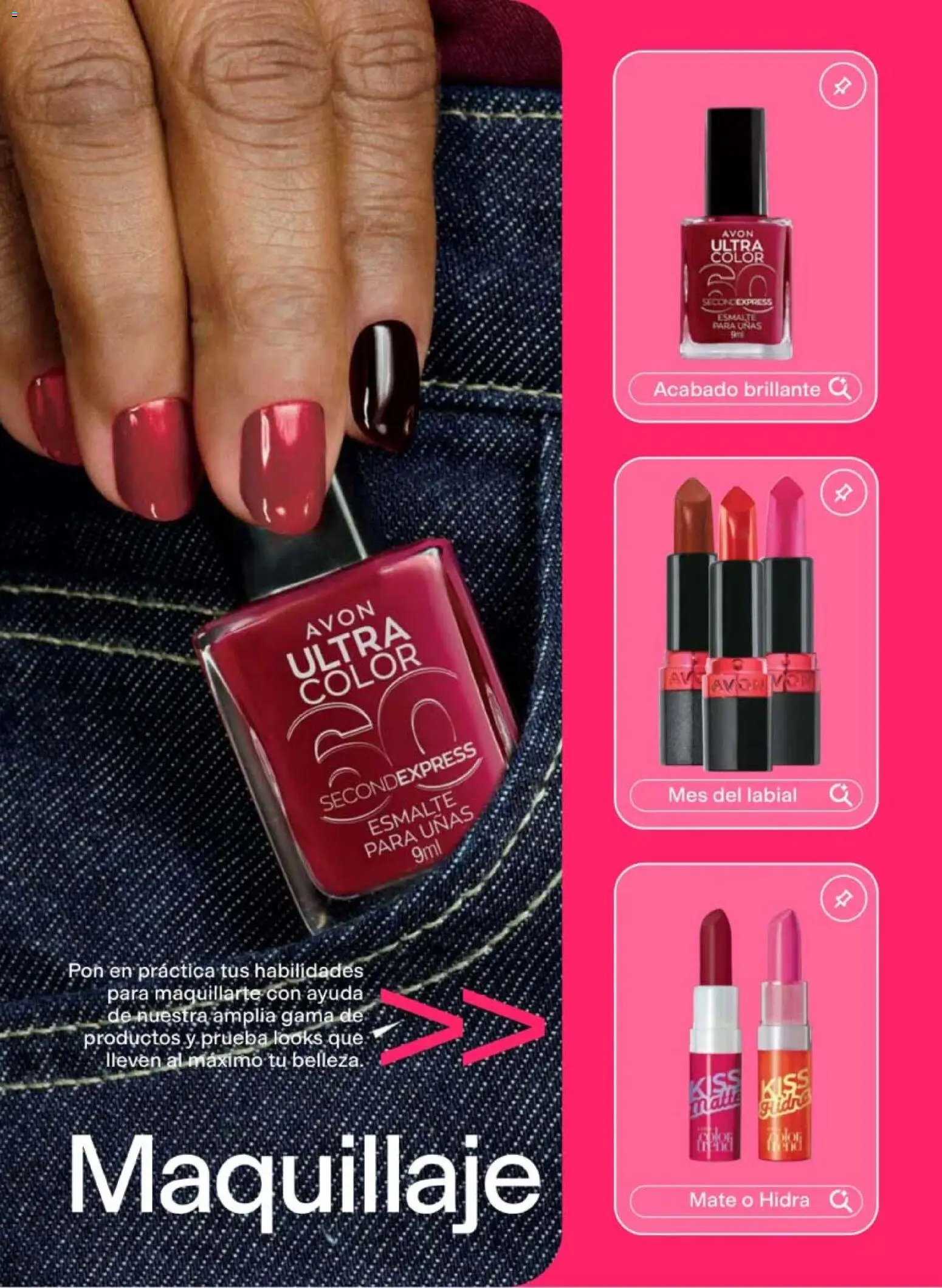 Nuevas ofertas de AVON válidas en toda la República Mexicana desde el 10/07/2026. ¡Encuentra las mejores ofertas en AVON campaña 11 2026! | Página: 15 | Productos: Mate, Maquillaje
