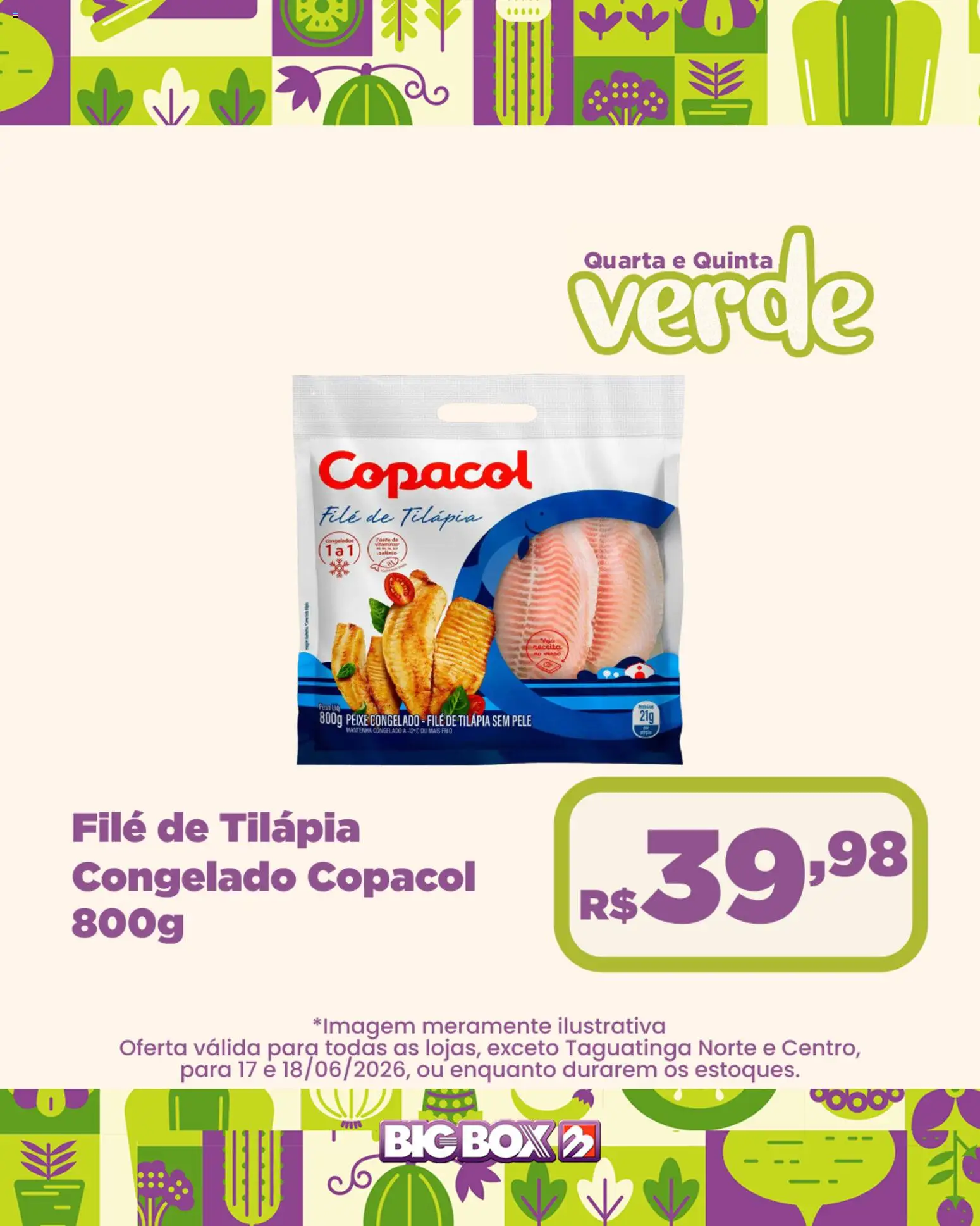 Big Box Folheto - válido de 17.06.2026 | Página: 2 | Produtos: Tilápia, Peixe, Filé de tilápia
