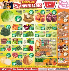 Vista previa de Casa Ley folleto Las ofertas de frutas y verdunas, nuevo folleto de la tienda, válido en México a partir del 22/10/2026