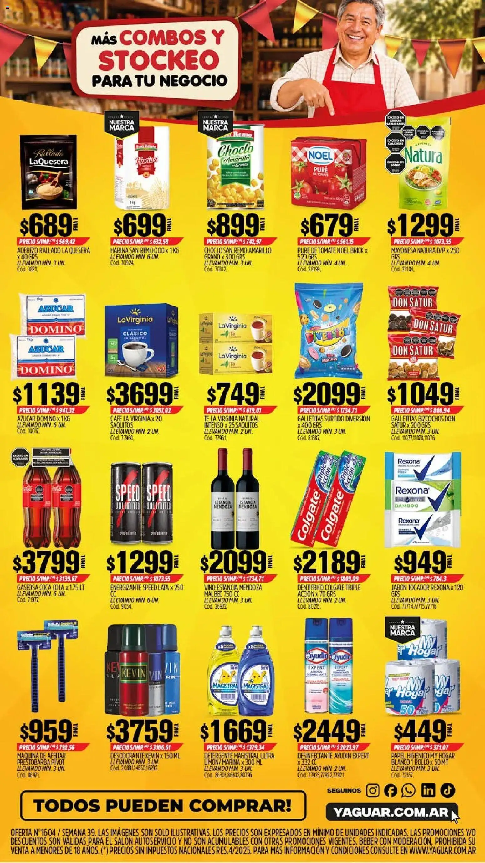 Yaguar - Oferta Semanal Parque Chacabuco │ válido desde el 21/09/2026 | Página: 2 | Productos: Desinfectante, Papel higiénico, Desodorante, Tomate