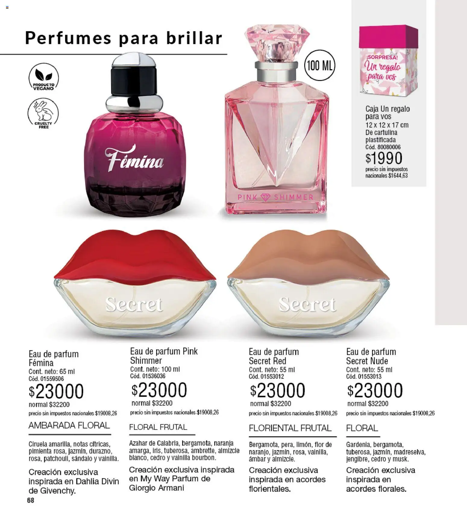 Millanel - Catálogo │ válido desde el 20/07/2026 | Página: 68 | Productos: Vainilla, Caja, Perfumes, Pimienta