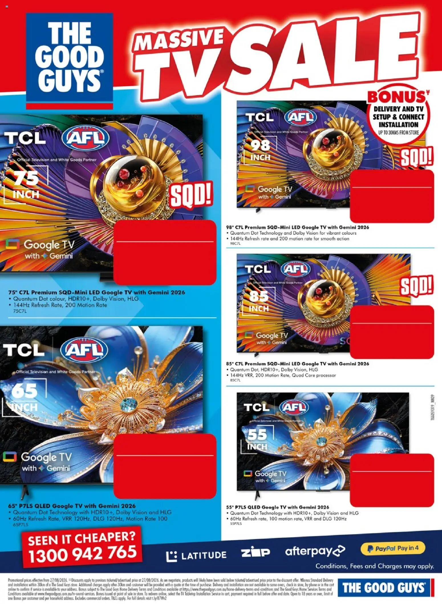 The Good Guys catalogue - valid from 26/08/2026 | Page: 5 | Products: Household, Phone, Tv, Television