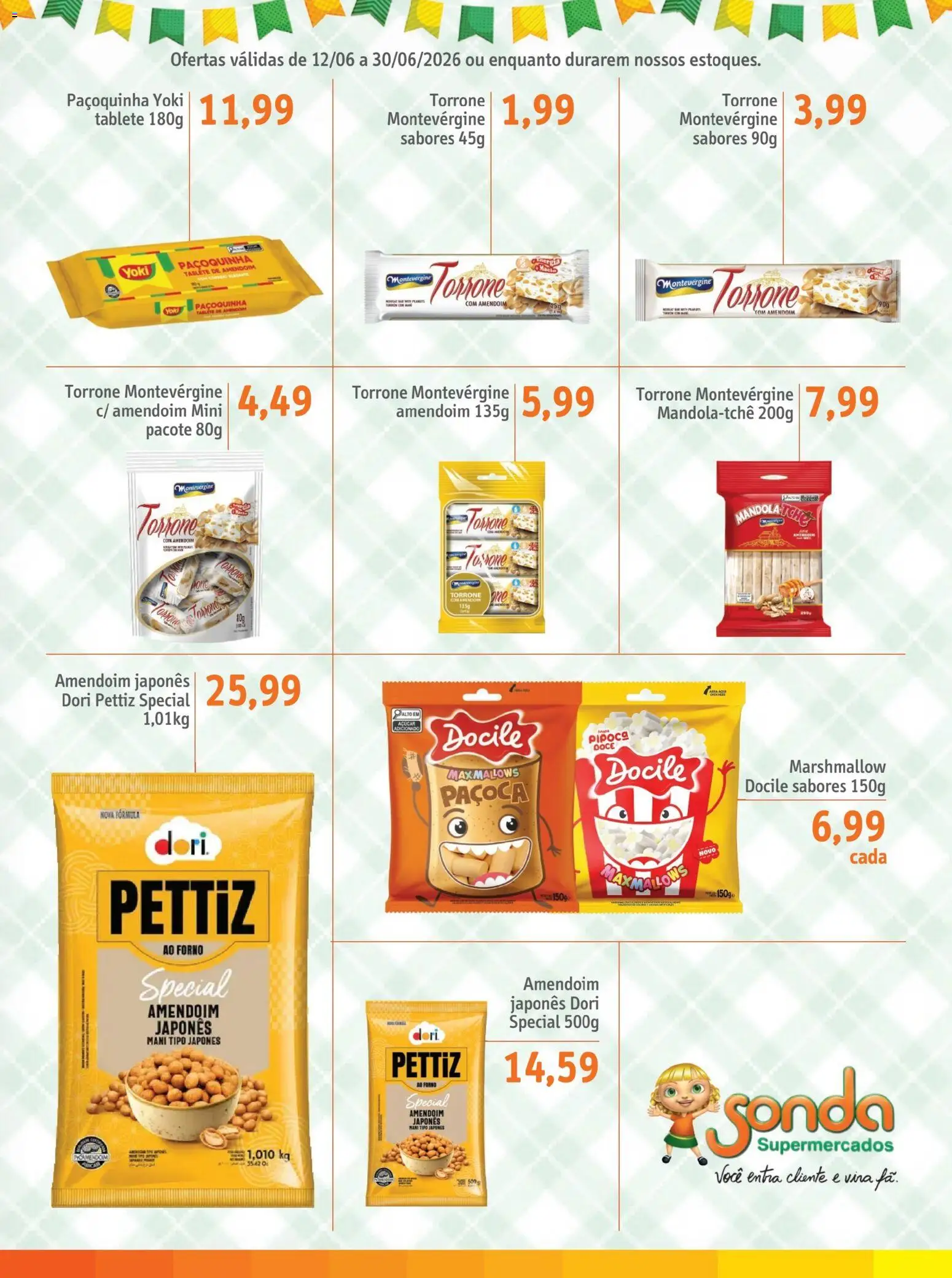 Sonda Folheto - válido de 12.06.2026 | Página: 7 | Produtos: Forno, Amendoim, Açúcar, Pipoca