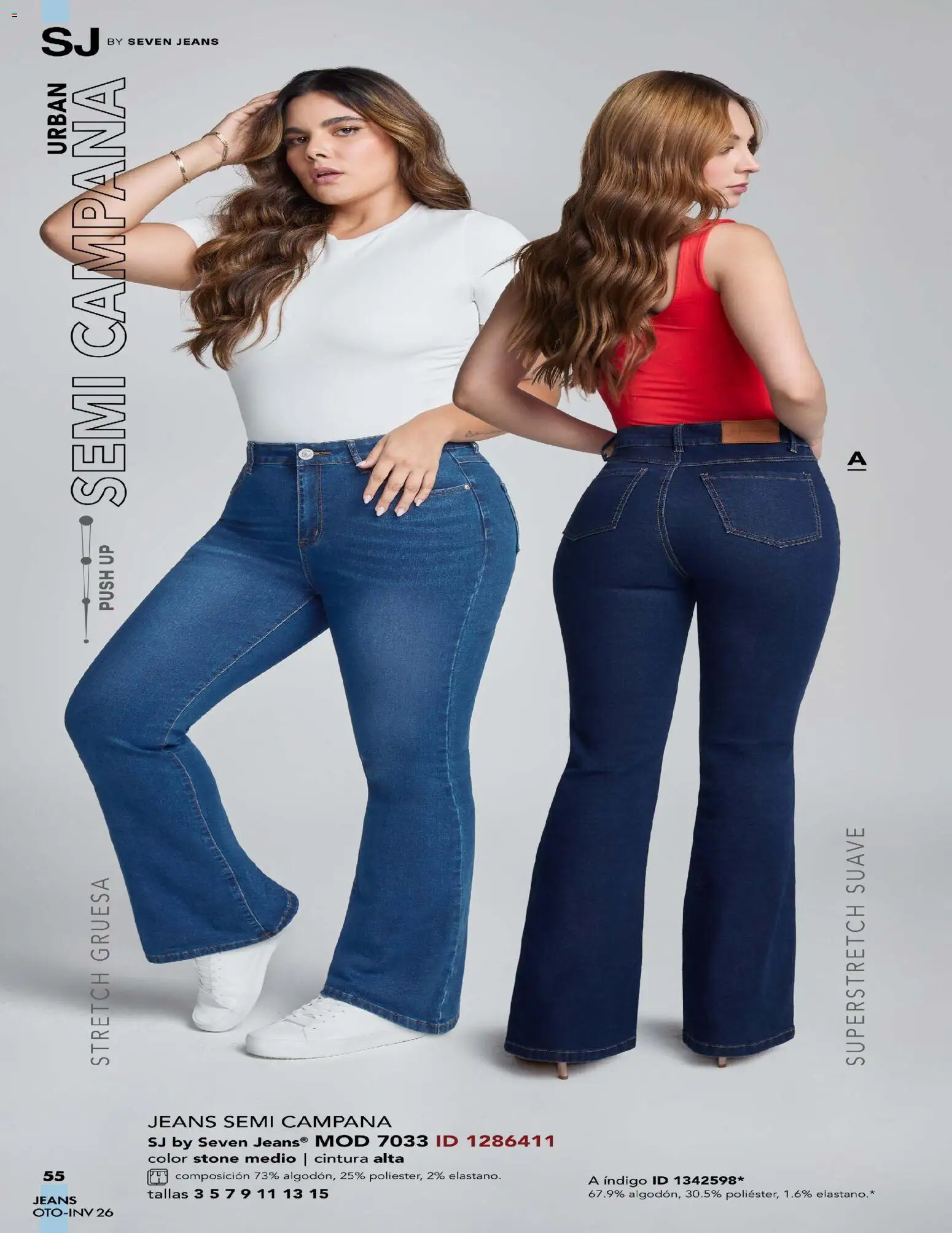 Nuevas ofertas de Price Shoes válidas en toda la República Mexicana desde el 03/08/2026. ¡Encuentra las mejores ofertas en Price Shoes catálogo Seven Jeans! | Página: 55 | Productos: Campana