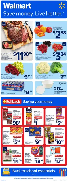 Preview of Walmart weekly flyer from shop Walmart valid from Sep 3, 2026