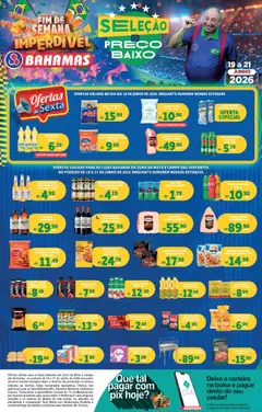 Bahamas Supermercados ofertas Fim de Semana Imperdível - Pré-Visualização do folheto da loja Bahamas Supermercados, válido de 19.06.2026