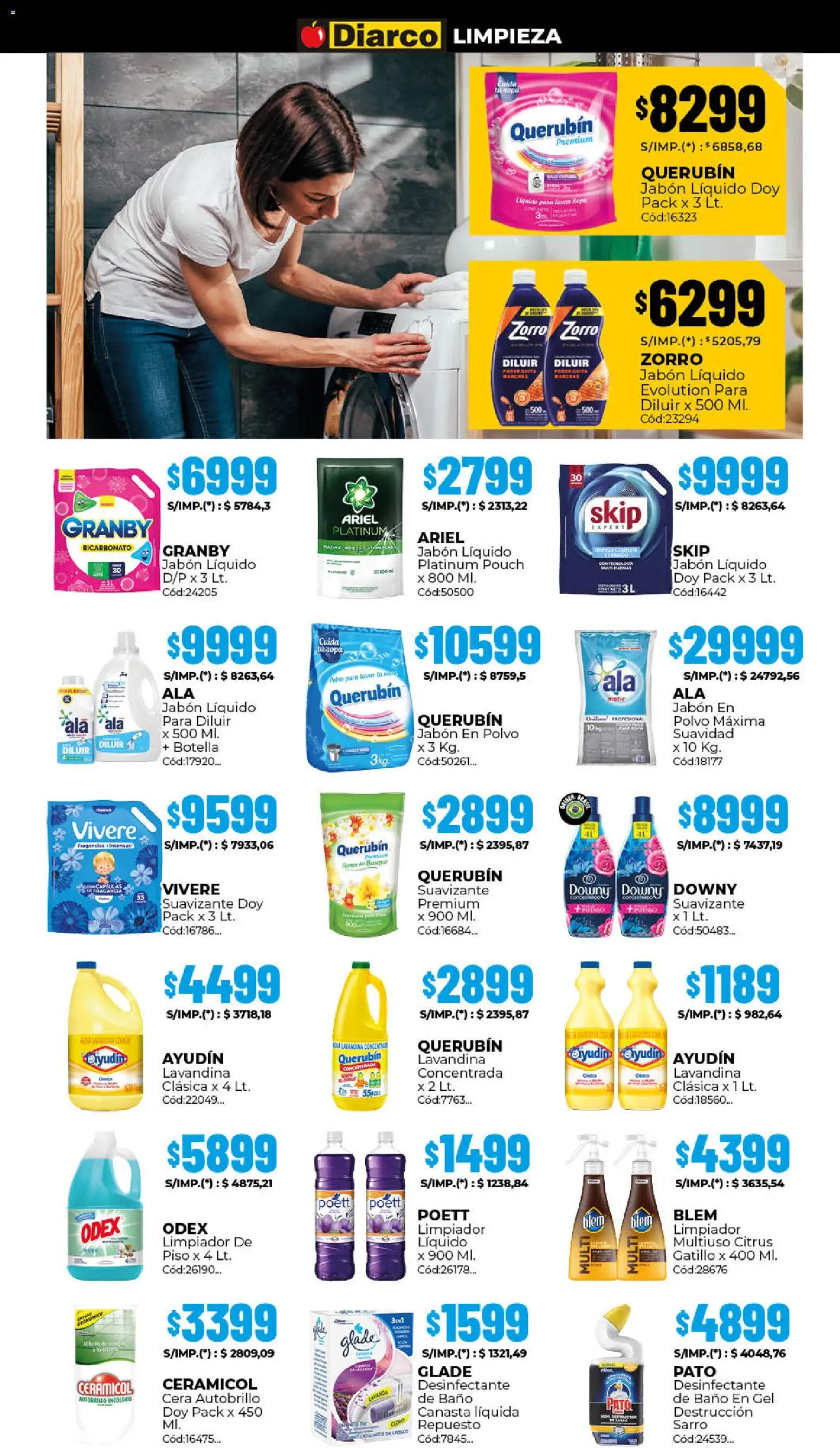 Diarco - Ofertas Sur │ válido desde el 20.04.2026 | Página: 17 | Productos: Polvo, Jabón, Jabón en polvo, Canasta