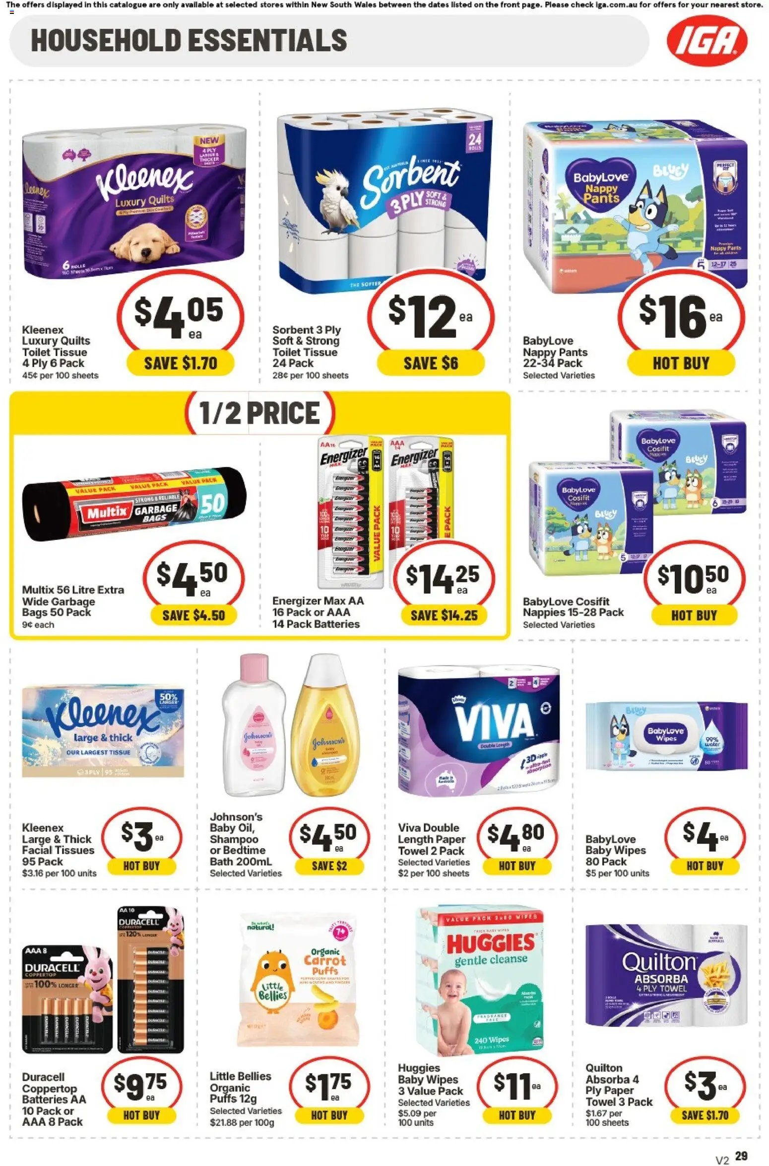IGA catalogue - valid from 02/09/2026 | Page: 28 | Products: Toilet, Bath, Shampoo, Pants