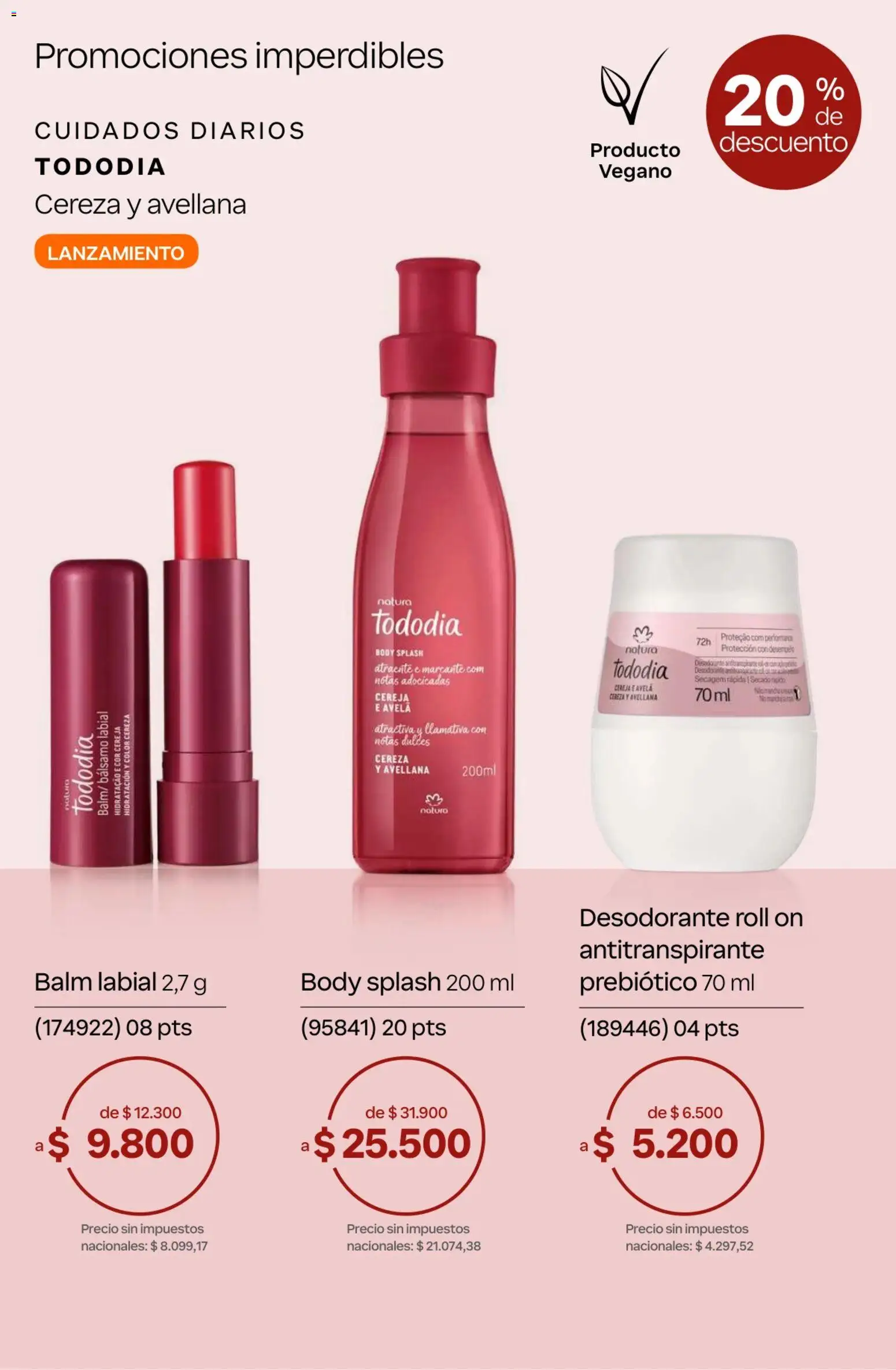 Catálogo Natura Ciclo 10 │ válido desde el 30/06/2026 | Página: 56 | Productos: Body, Desodorante, Antitranspirante, Bálsamo