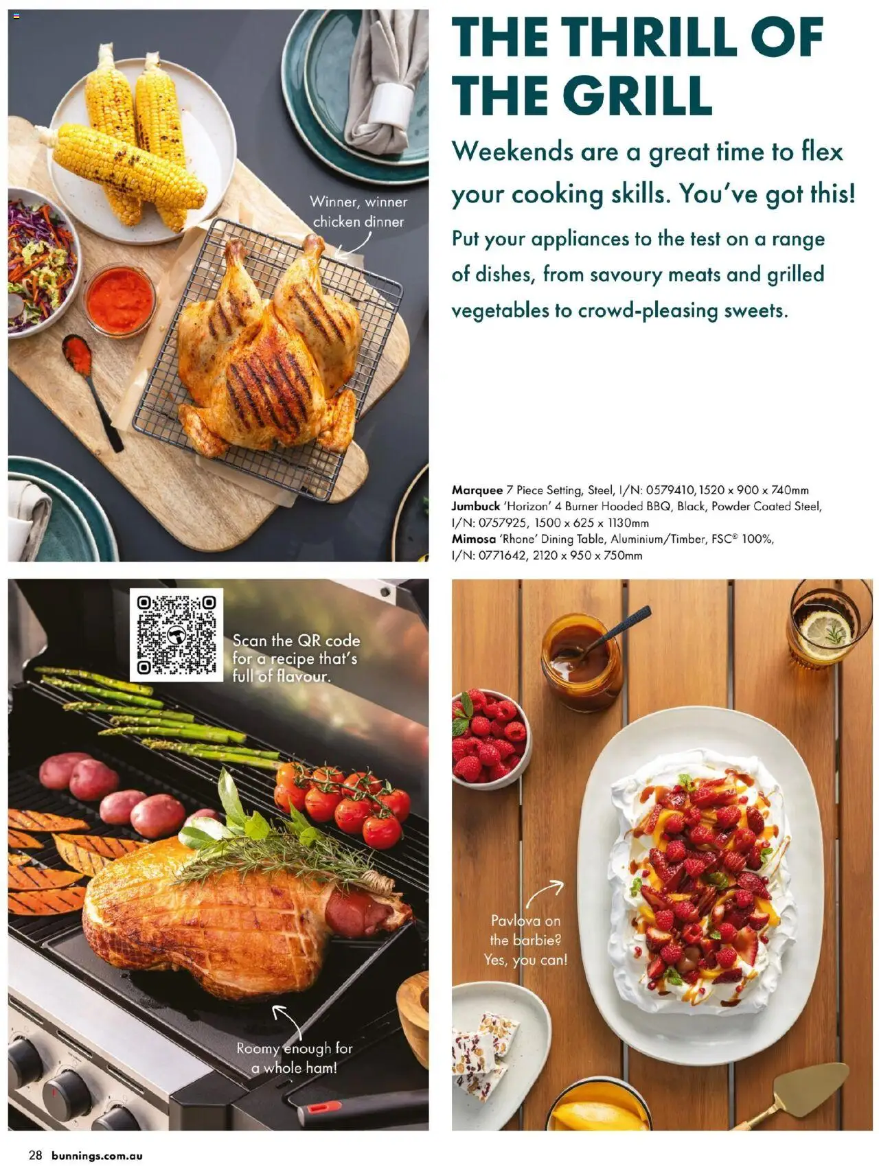Bunnings Warehouse catalogue - valid from 25/08/2025 | Page: 28 | Products: Ham, Chicken, Vegetables, Pavlova