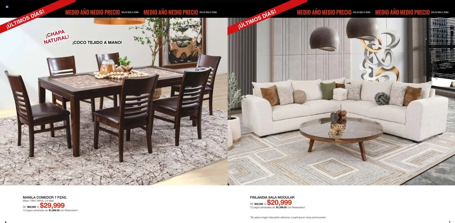 Nuevas ofertas de Muebles Dico válidas en toda la República Mexicana desde el 01/09/2026. ¡Encuentra las mejores ofertas en Muebles Dico catálogo! | Página: 5 | Productos: Modular, Mesa, Sala modular, Sala