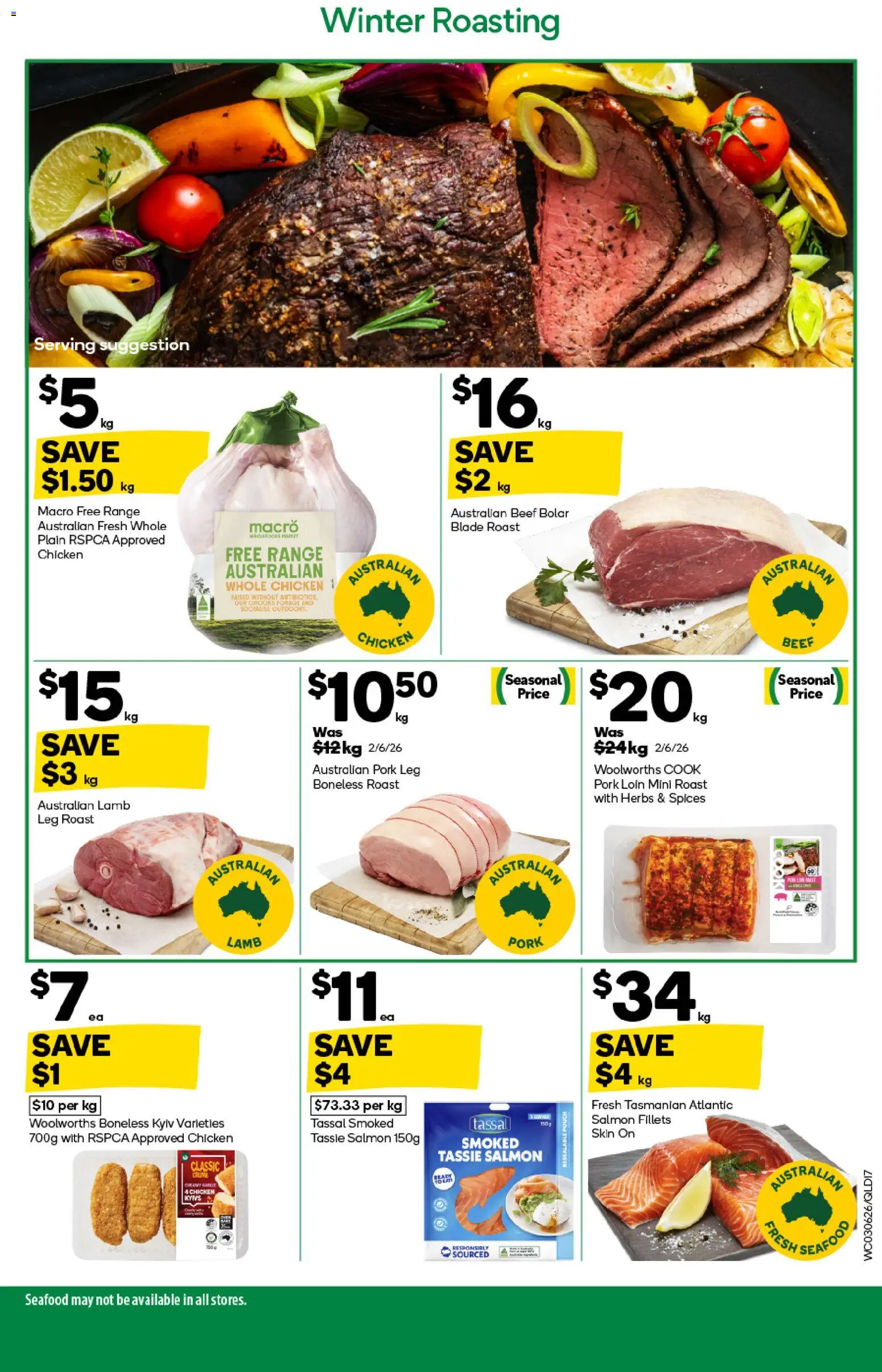 Woolworths catalogue - valid from 03.06.2026 | Page: 17 | Products: Pork, Lamb, Beef, Salmon