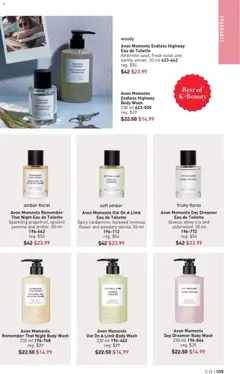 Preview of Avon Brochure Campaign from shop Avon valid from Jun 18, 2026 | Page: 105 | Products: Fragrance, Eau de toilette, Body wash, Toilette
