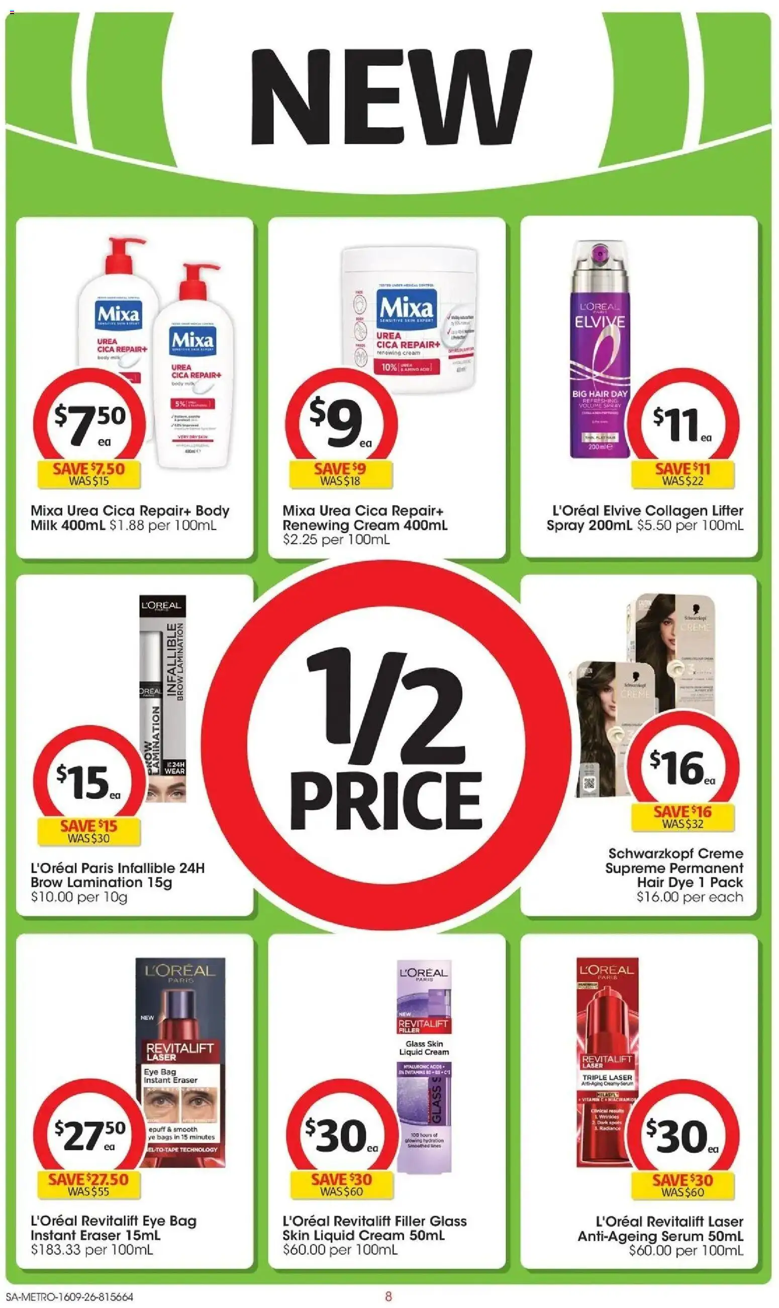 ﻿Coles catalogue valid from 16/09/2026 > Online Australia | Page: 8 | Products: Hair spray, Collagen, Sensitive skin, Vitamin