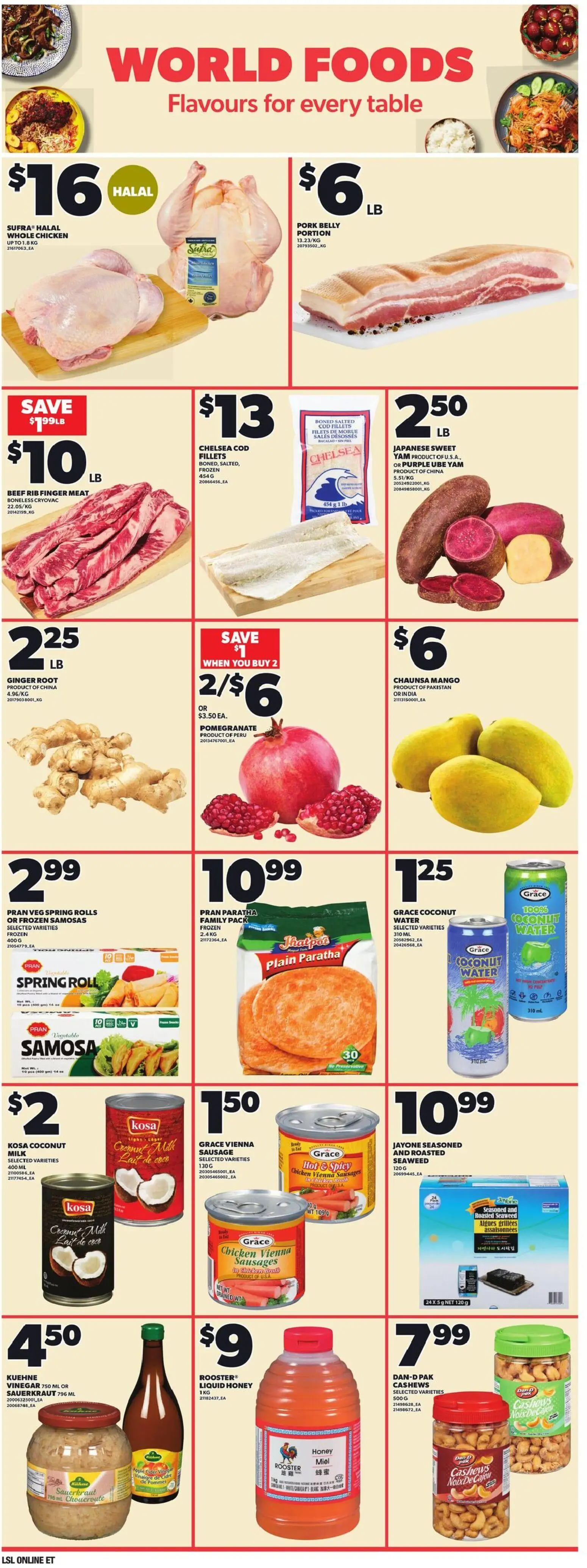 Loblaws flyer valid from Jul 9, 2026 | Page: 13 | Products: Beef, Table, Milk, Pork
