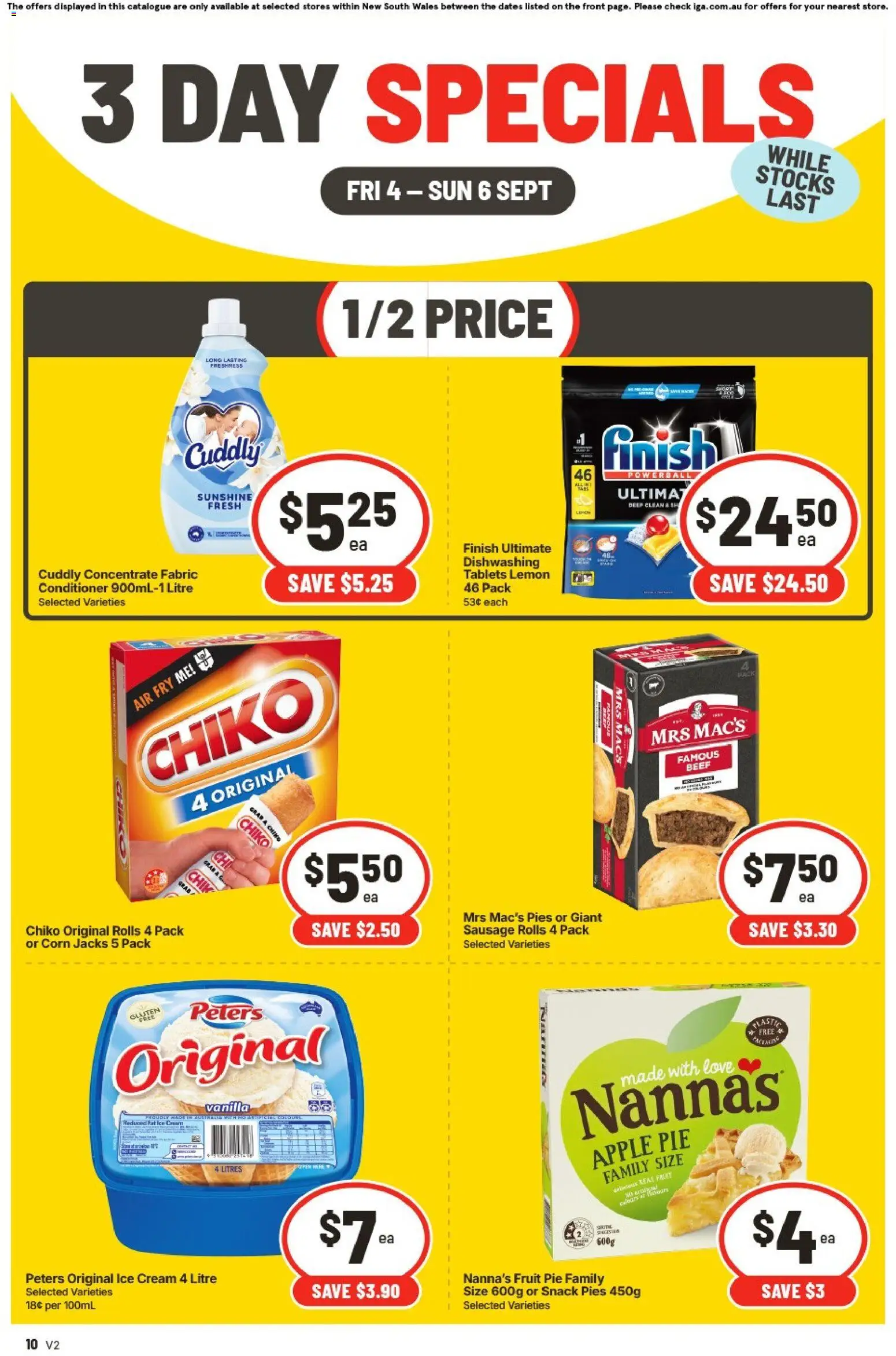 IGA catalogue - valid from 04/09/2026 | Page: 2 | Products: Beef, Ice cream, Lemon, Vanilla