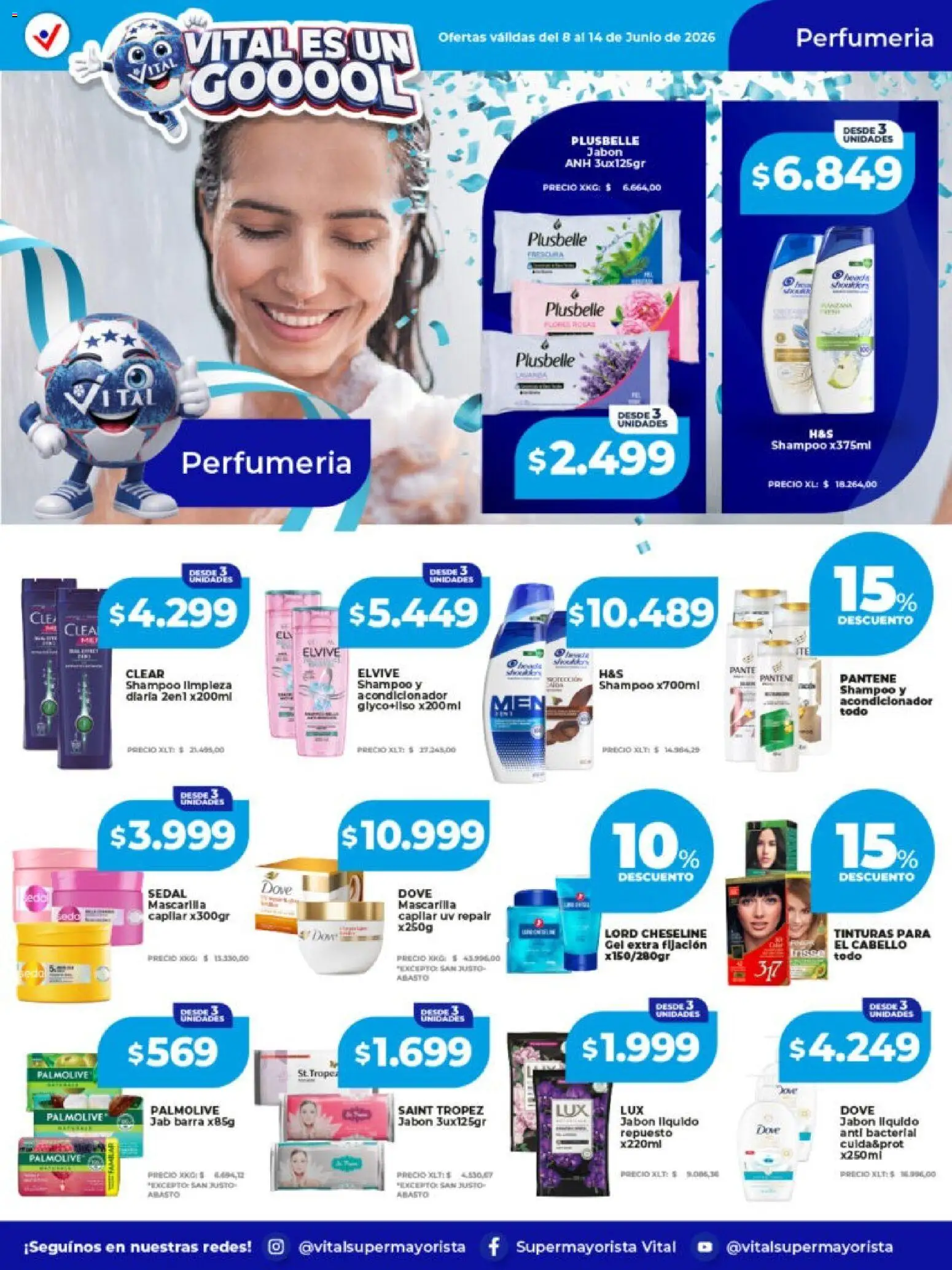 Vital ofertas │ válido desde el 08.06.2026 | Página: 2 | Productos: Jabón líquido, Shampoo, Acondicionador, Jabón
