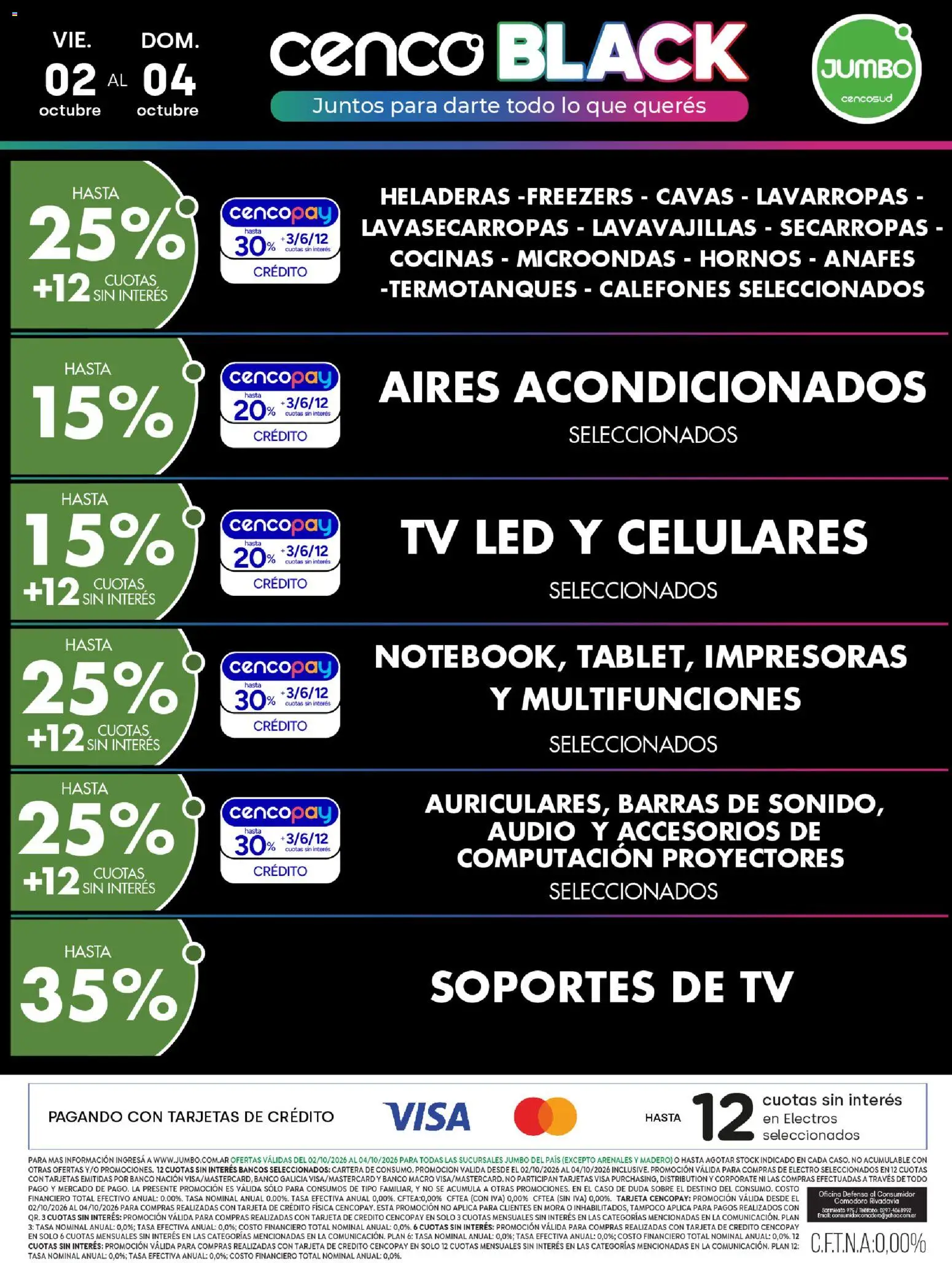 Jumbo - Cenco Black Electro y Hogar │ válido desde el 02/10/2026 | Página: 1