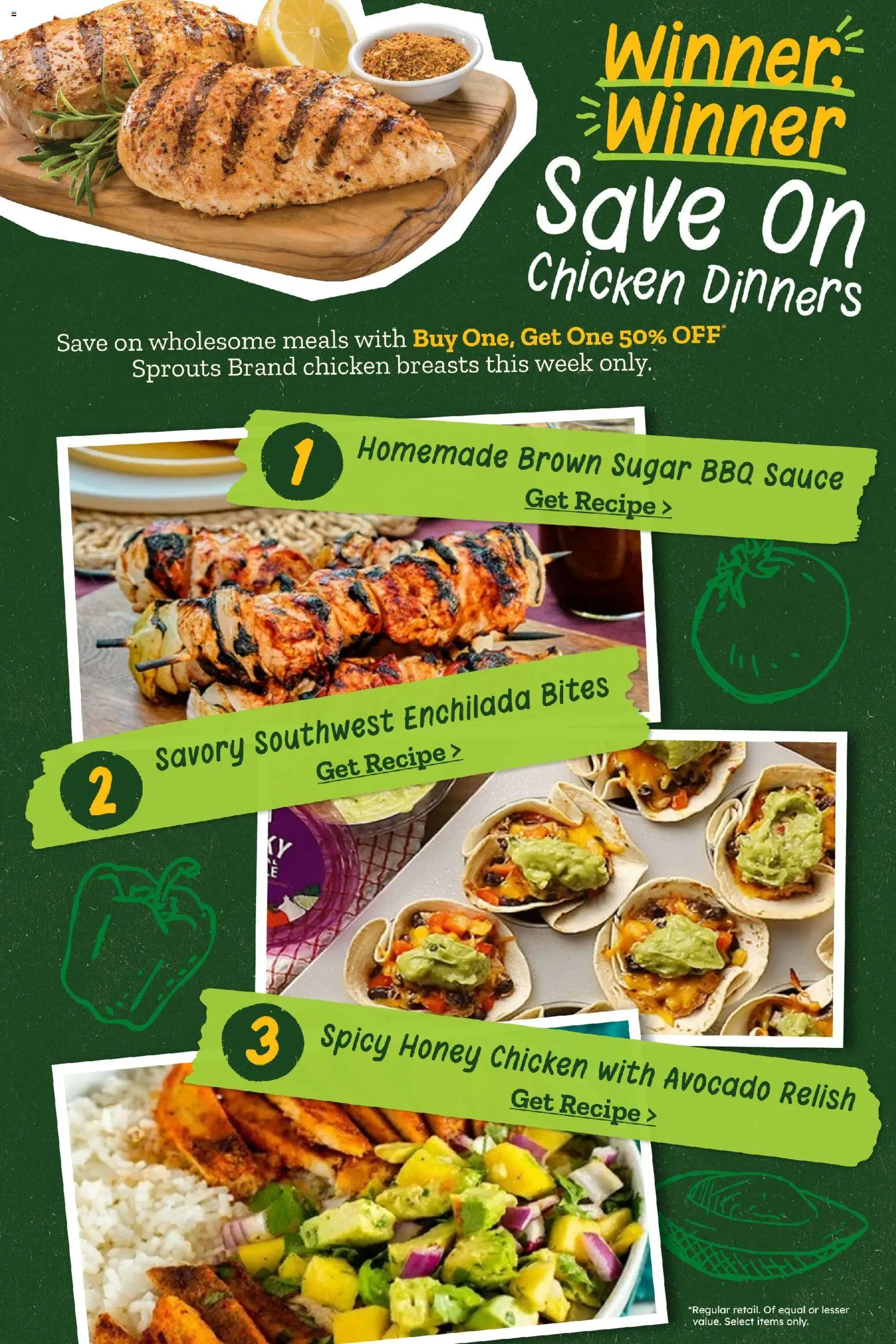 Sprouts Weekly Ad - valid from 08/19/2026 | Page: 2 | Products: Chicken, Honey, Chicken breasts, Sugar