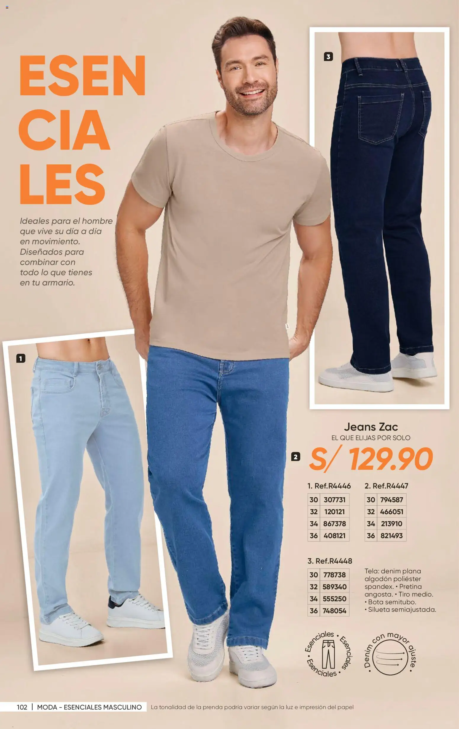 Catálogo Azzorti válido desde 14/08/2026 | Página: 104 | Productos: Algodón, Jeans