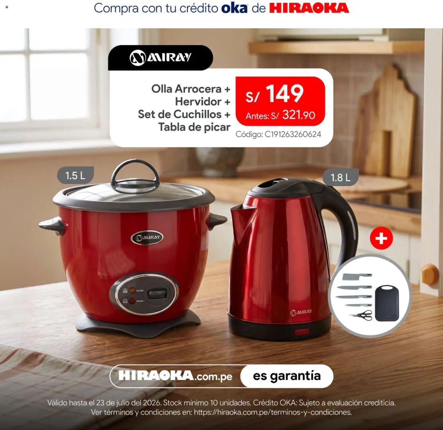 Catálogo Hiraoka válido desde 21/07/2026 | Página: 3 | Productos: Hervidor