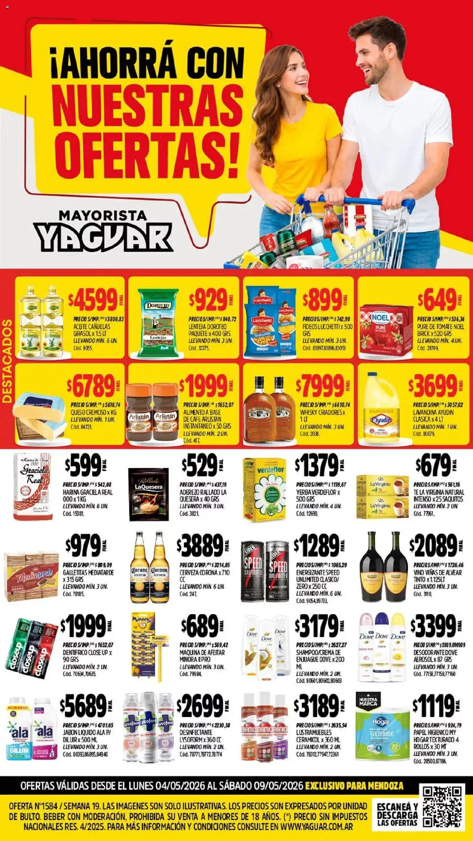 Yaguar - Oferta Semanal Mendoza │ válido desde el 04.05.2026 | Página: 1