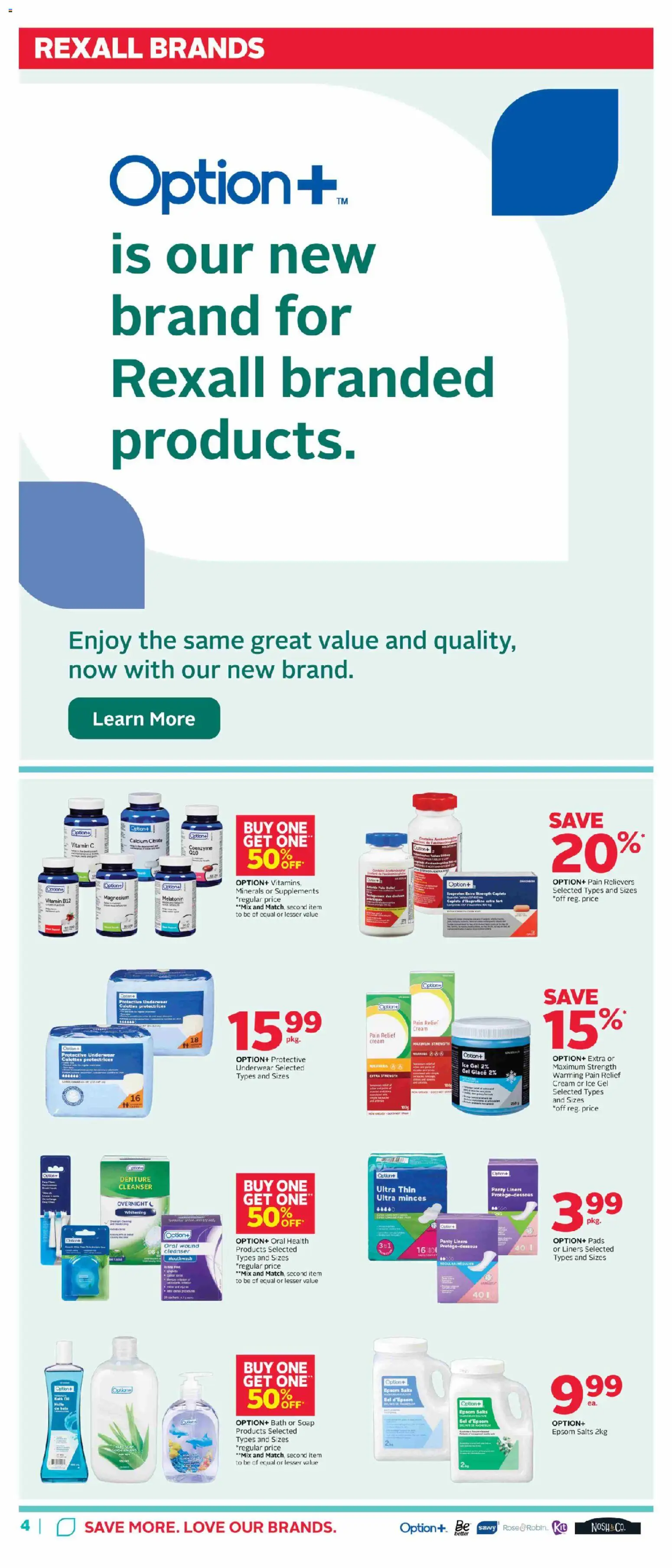 Rexall flyer valid from 15.05.2026 | Page: 13 | Products: Cream, Soap, Mouthwash, Underwear