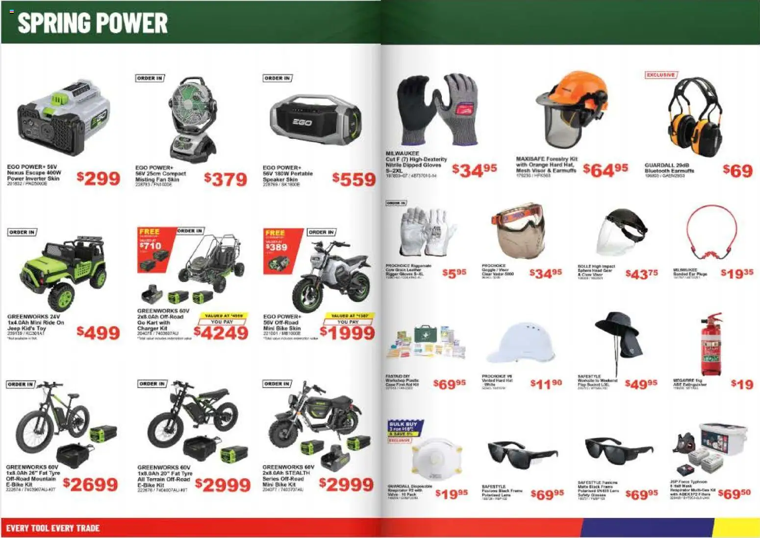 Total Tools catalogue - valid from 08/09/2026 | Page: 11 | Products: Charger, Gloves, Case, Fan