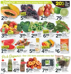 Preview of Fortinos weekly flyer / circulaire from shop Fortinos valid from Jul 2, 2026 | Page: 3 | Products: Cucumbers, Salad, Juice, Tomatoes