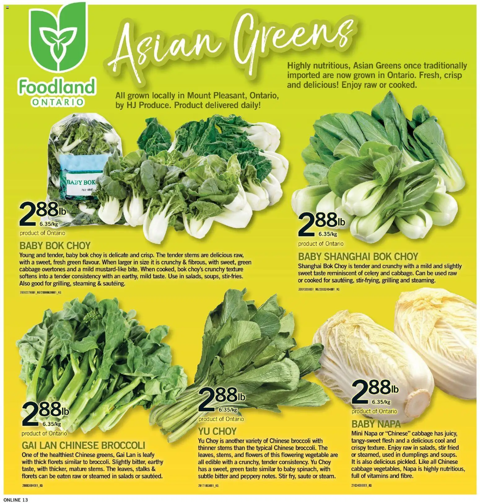 Fortinos flyer valid from Aug 27, 2026 | Page: 12 | Products: Broccoli, Flowers, Celery, Chinese cabbage