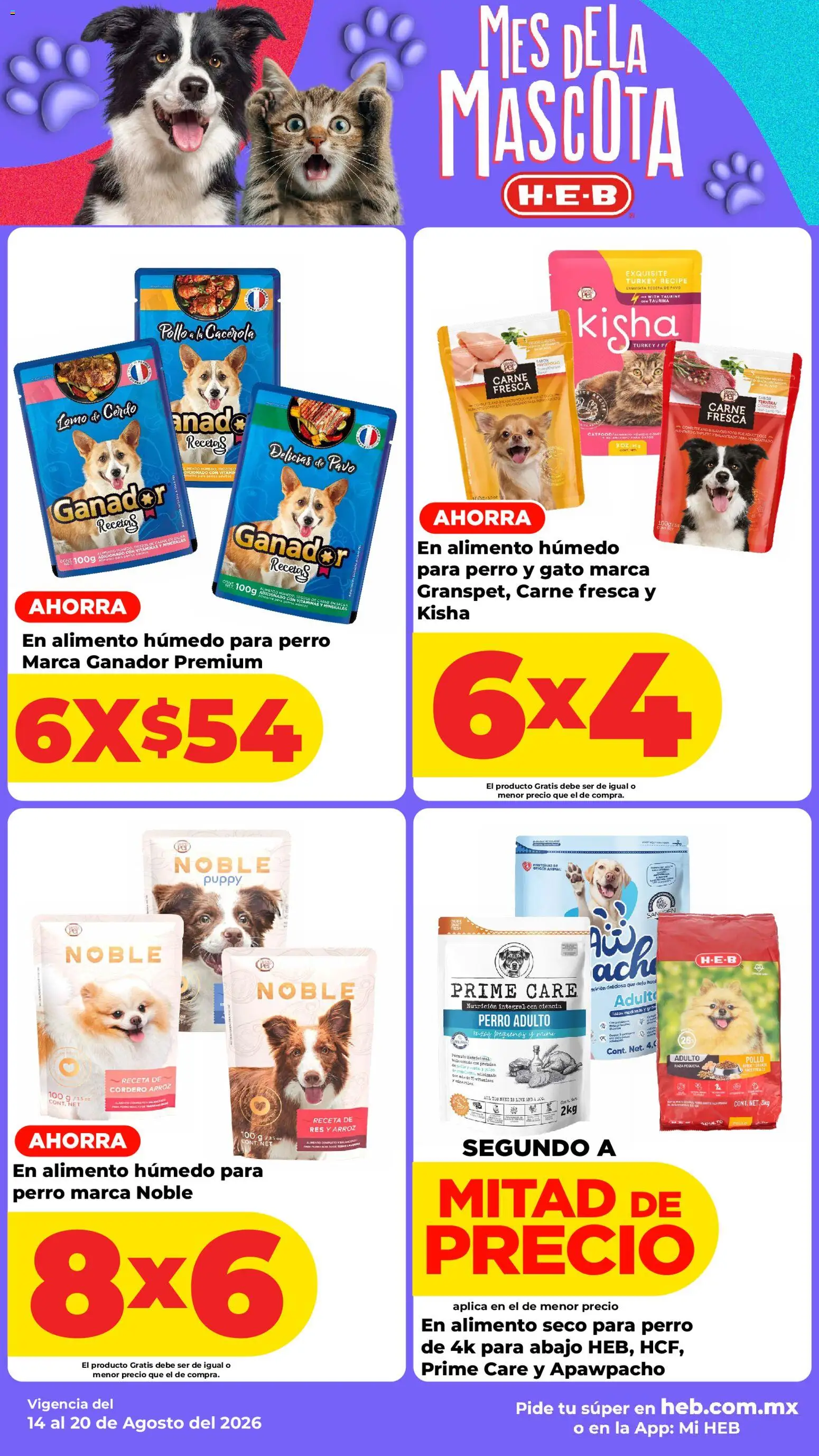 Nuevas ofertas de H-E-B válidas en toda la República Mexicana desde el 14/08/2026. ¡Encuentra las mejores ofertas en H-E-B folleto! | Página: 14 | Productos: Pollo, Cacerola, Lomo de cerdo, Proteína