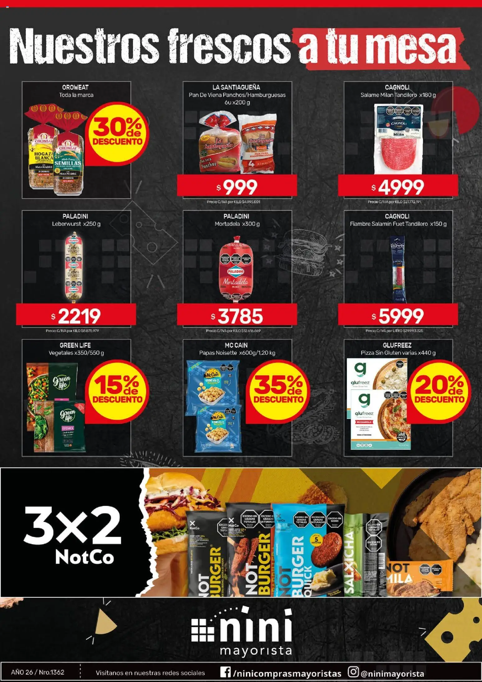 NINI Mayorista ofertas │ válido desde el 01.06.2026 | Página: 35 | Productos: Mesa, Semillas, Pan, Salame