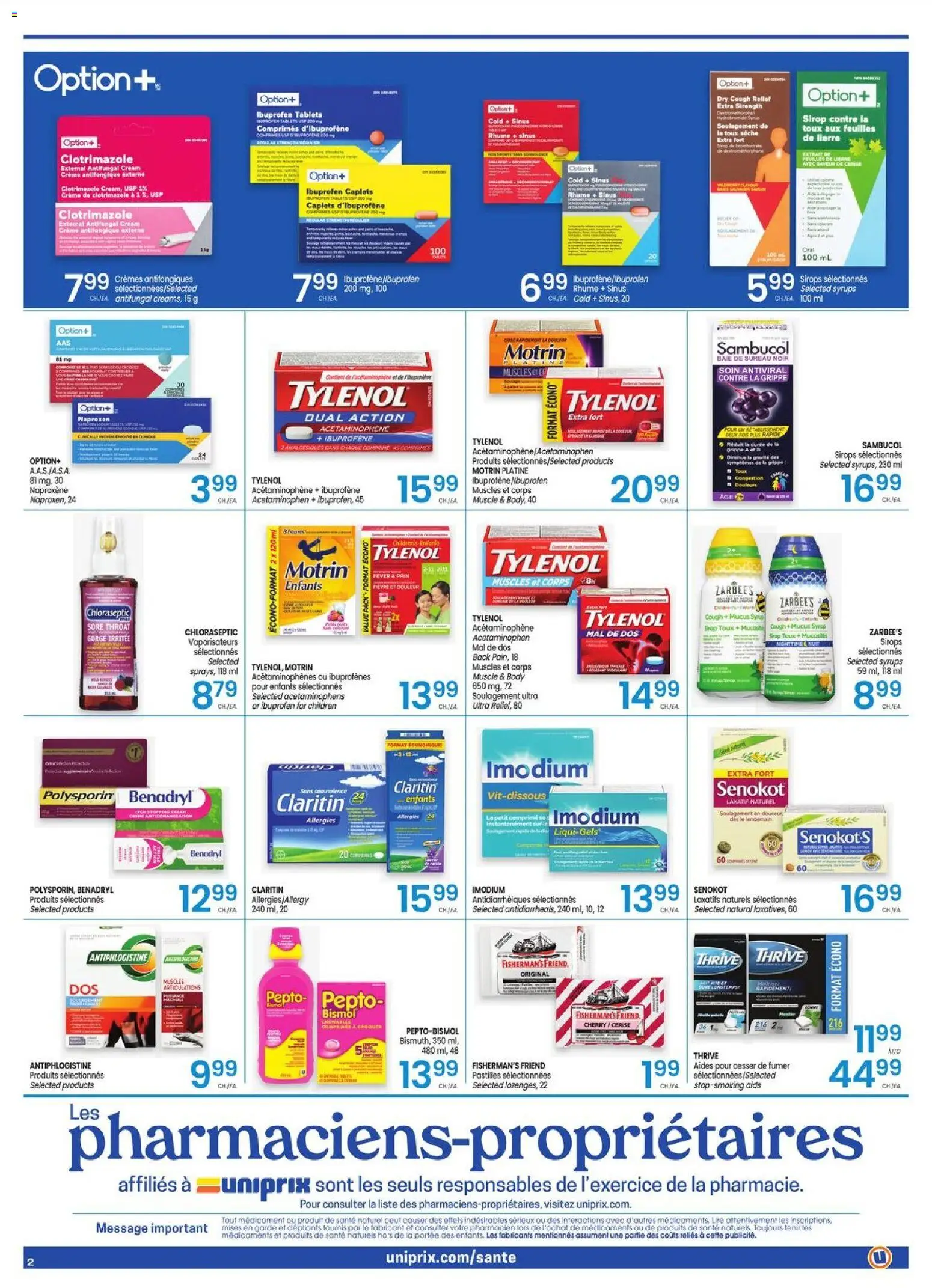 Uniprix flyer valid from Oct 8, 2026 | Page: 2